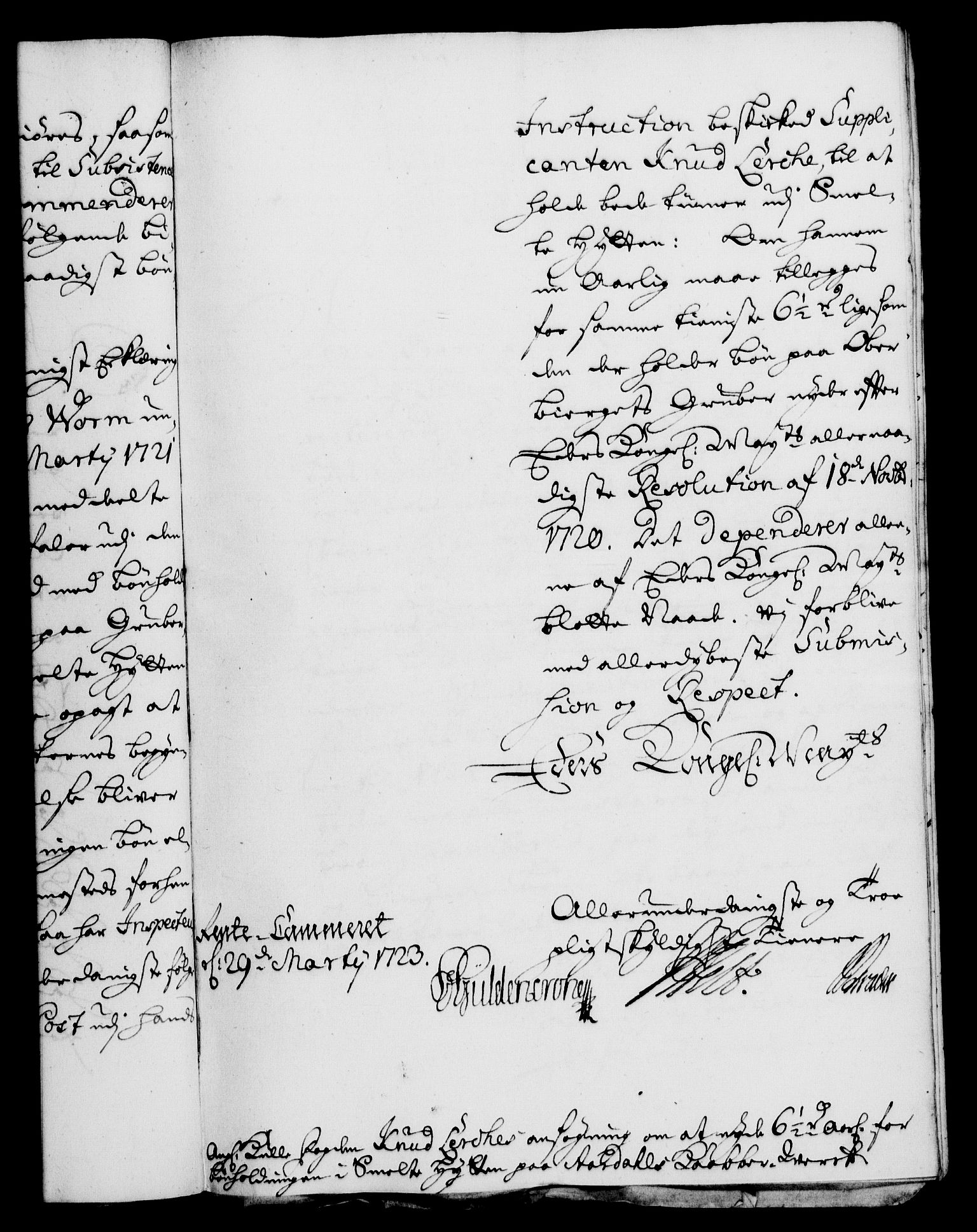 Rentekammeret, Kammerkanselliet, AV/RA-EA-3111/G/Gf/Gfa/L0006: Norsk relasjons- og resolusjonsprotokoll (merket RK 52.6), 1723, s. 393