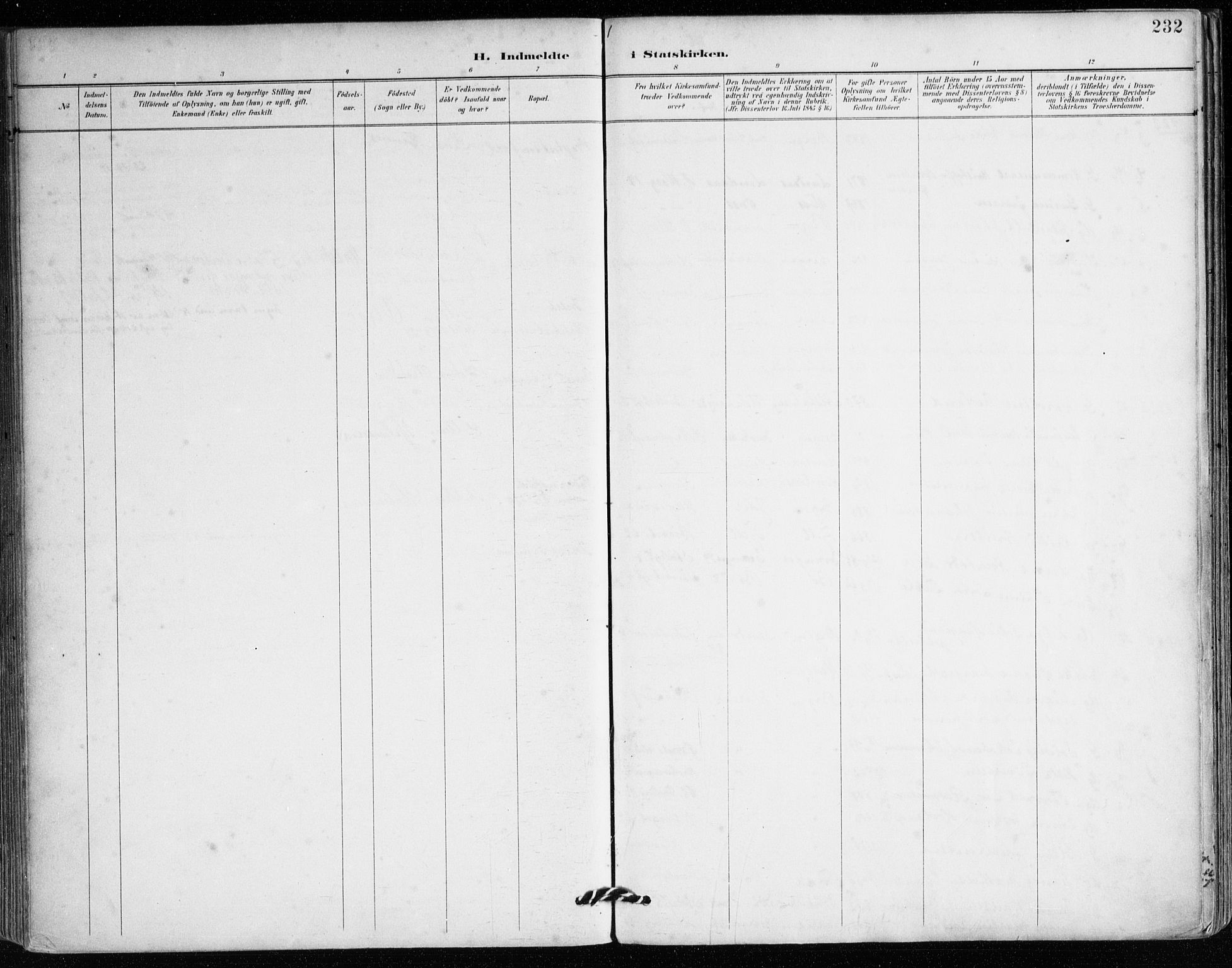 Mariakirken Sokneprestembete, SAB/A-76901/H/Haa/L0008: Ministerialbok nr. A 8, 1893-1942, s. 232