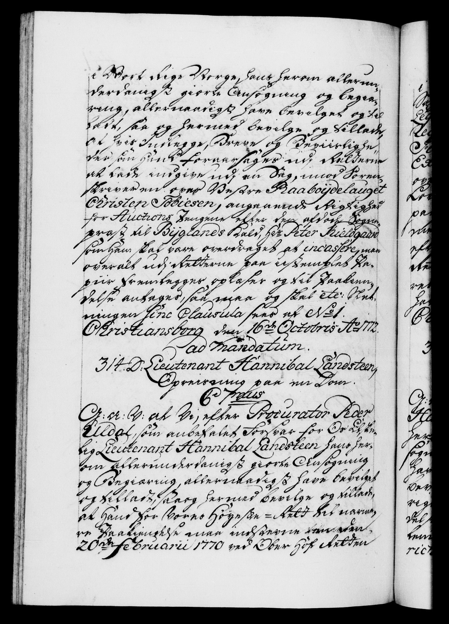 Danske Kanselli 1572-1799, AV/RA-EA-3023/F/Fc/Fca/Fcaa/L0045: Norske registre "Norske eller 3. dept.s åpne brev, 1771-1773, s. 441b