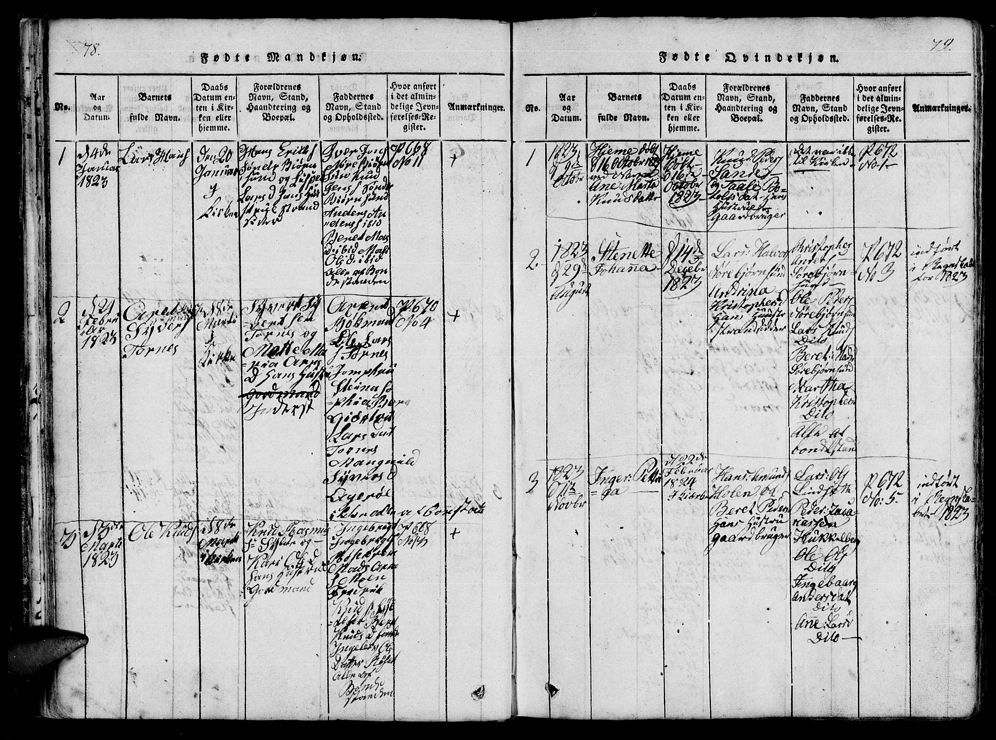 Ministerialprotokoller, klokkerbøker og fødselsregistre - Møre og Romsdal, SAT/A-1454/565/L0747: Ministerialbok nr. 565A01, 1817-1844, s. 78-79