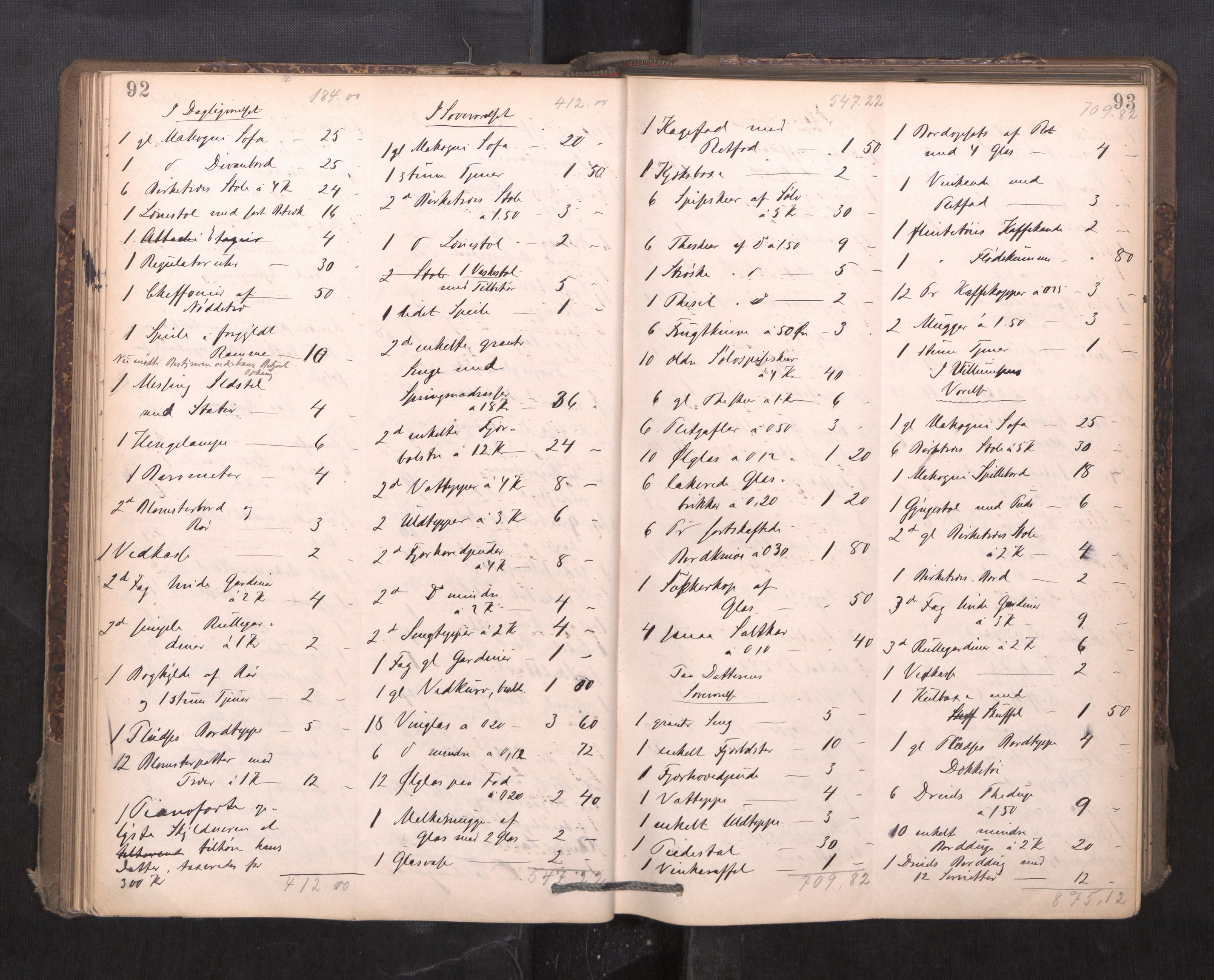 Trondheim byfogd, AV/SAT-A-0003/1/3/3C/L0015: Skifteregistreringsprotokoll - 24/2-21/3 (u/ register), 1893-1899, s. 92-93