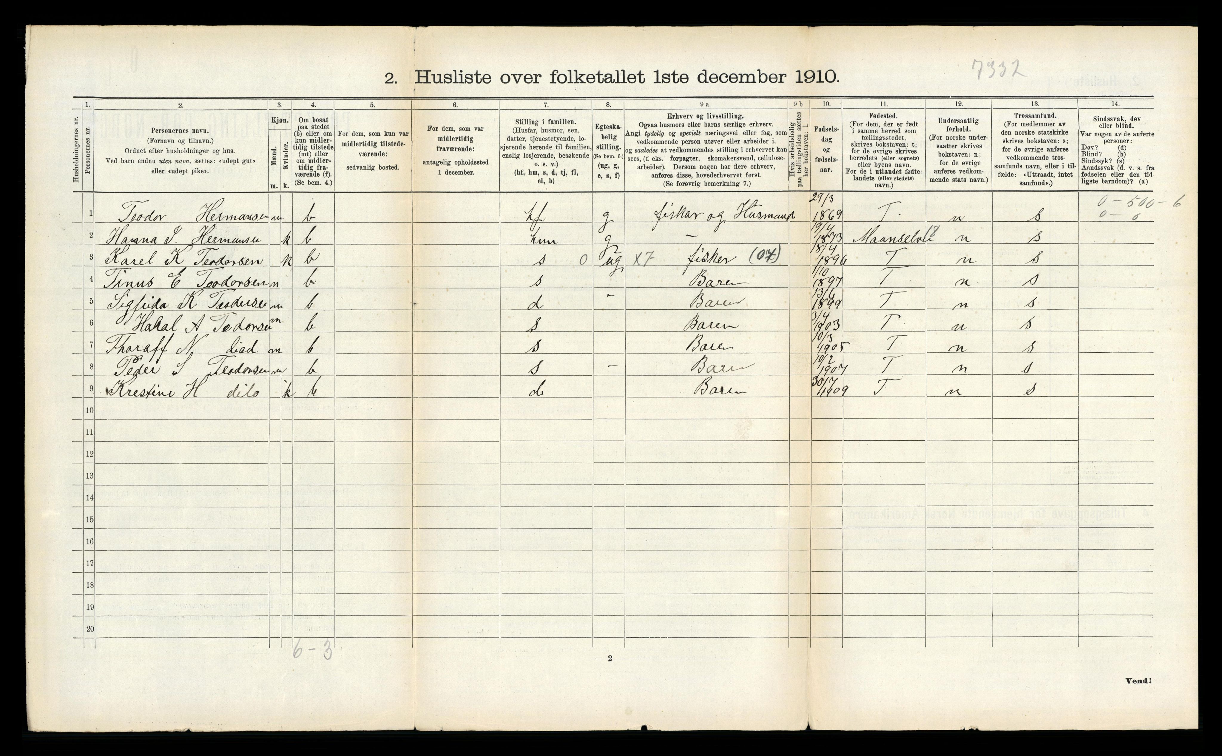 RA, Folketelling 1910 for 1934 Tromsøysund herred, 1910, s. 1020