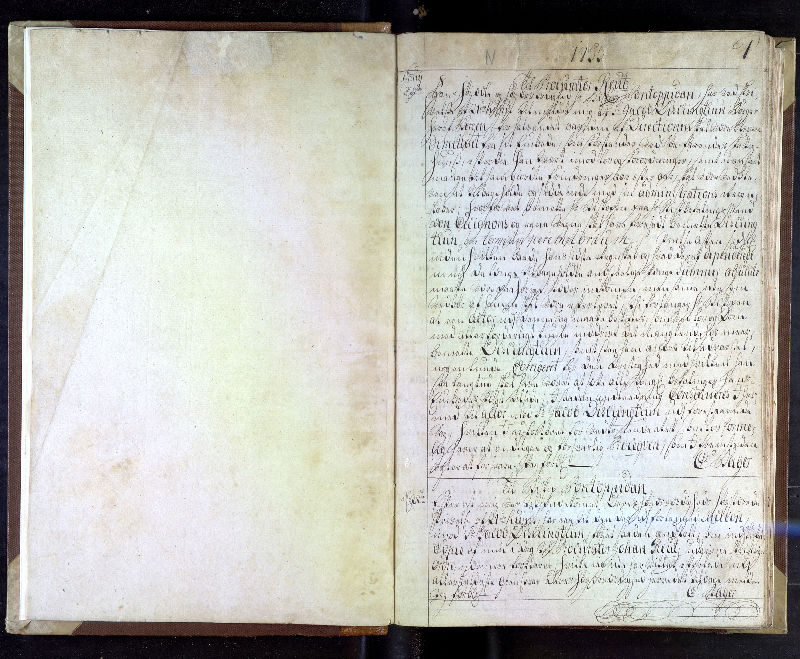 Stiftamtmannen i Bergen, AV/SAB-A-100006/B/Ba/L0028: Lnr. 78: Kopibok, 1753-1754