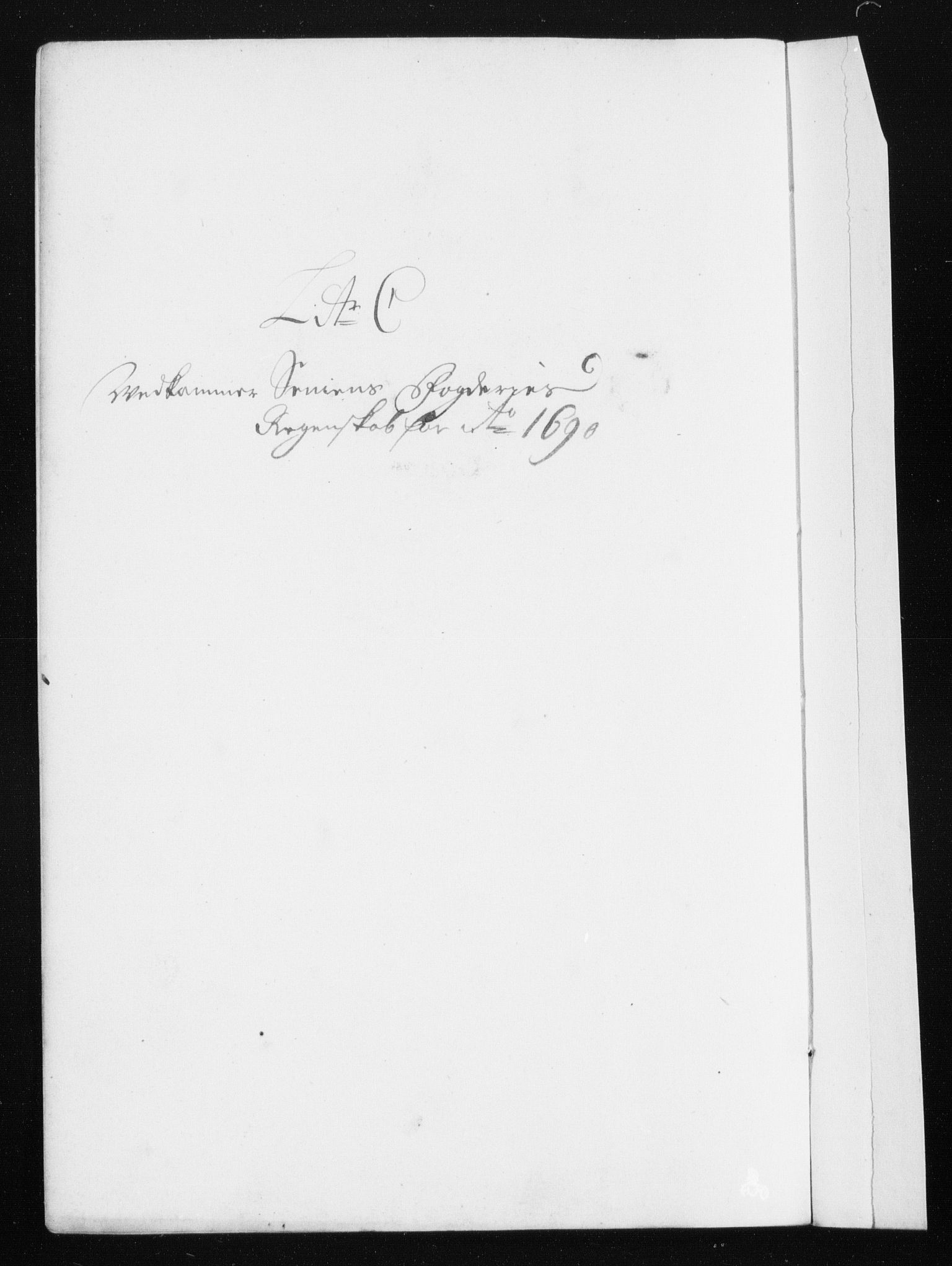 Rentekammeret inntil 1814, Reviderte regnskaper, Stiftamtstueregnskaper, Trondheim stiftamt og Nordland amt, AV/RA-EA-6044/R/Rh/L0015: Nordland amt, 1690