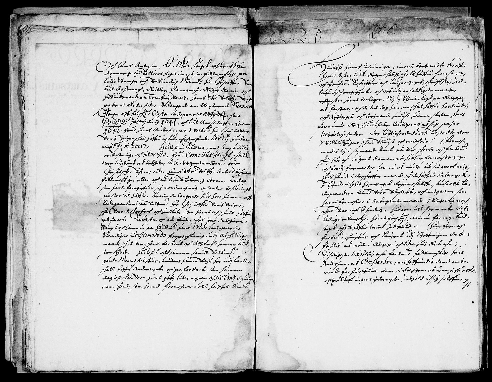 Danske Kanselli, Skapsaker, AV/RA-EA-4061/F/L0064: Skap 14, pakke 214-306, 1591-1731, s. 24