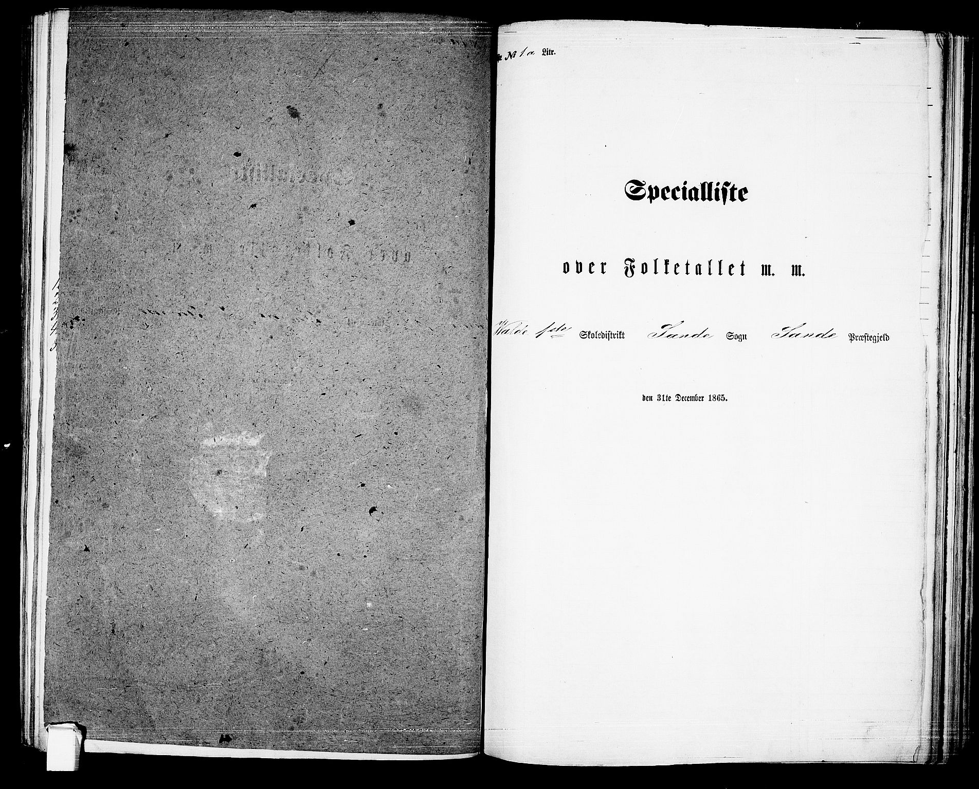 RA, Folketelling 1865 for 0713P Sande prestegjeld, 1865, s. 8
