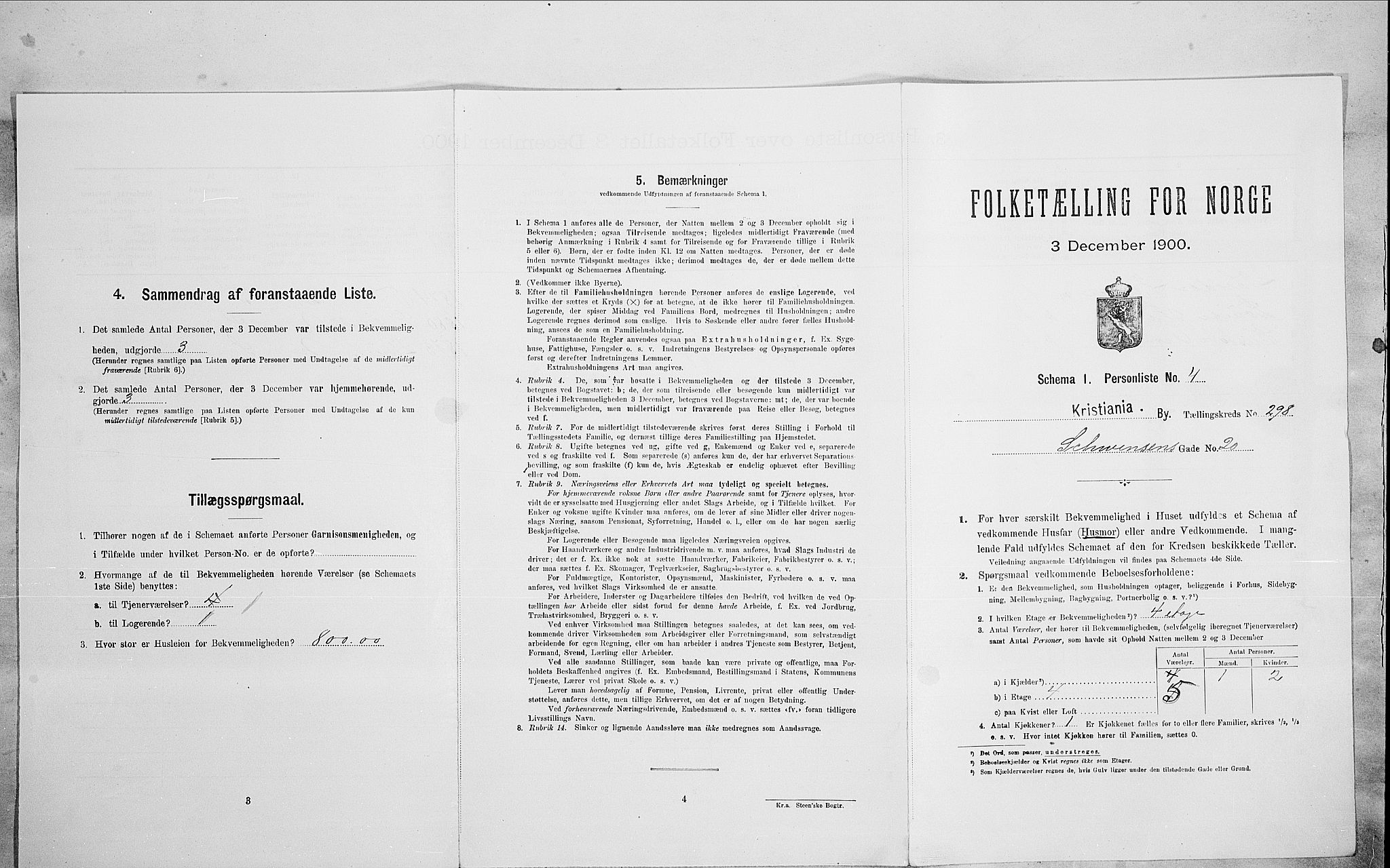 SAO, Folketelling 1900 for 0301 Kristiania kjøpstad, 1900, s. 82577