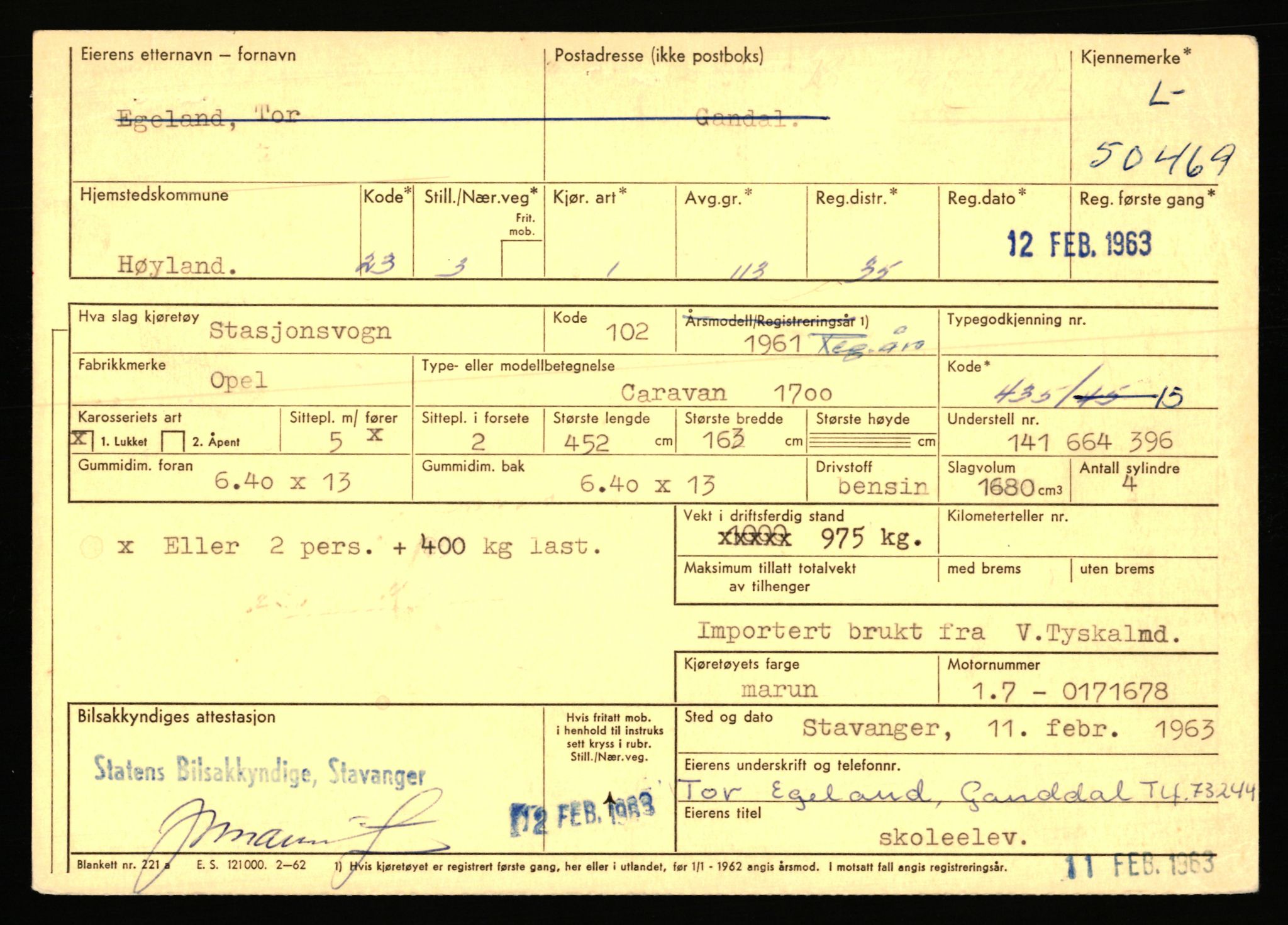 Stavanger trafikkstasjon, AV/SAST-A-101942/0/F/L0049: L-29900 - L-50599, 1930-1971, s. 1621