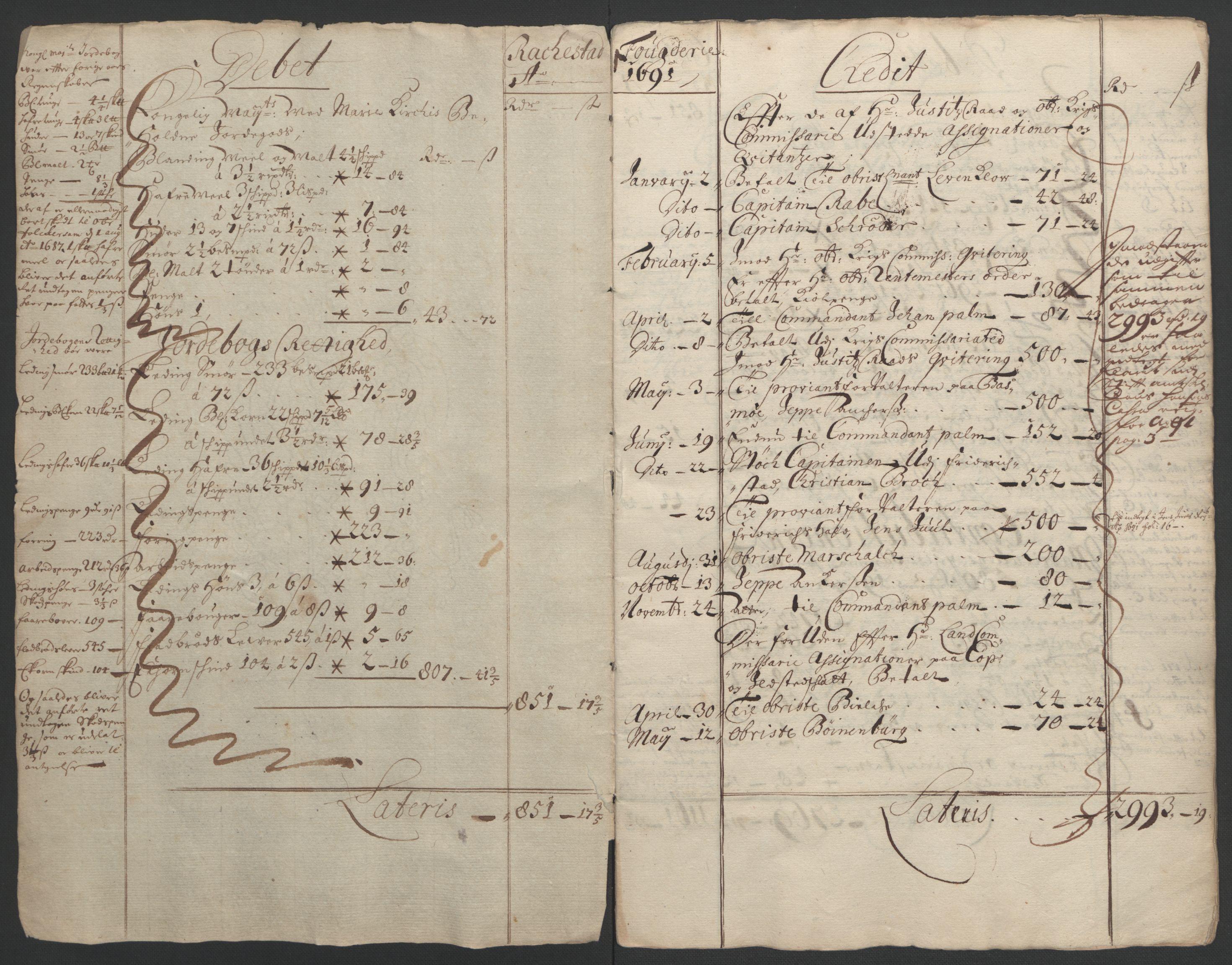 Rentekammeret inntil 1814, Reviderte regnskaper, Fogderegnskap, AV/RA-EA-4092/R05/L0278: Fogderegnskap Rakkestad, 1691-1693, s. 4