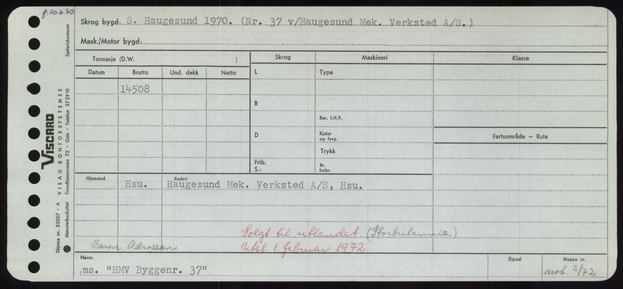 Sjøfartsdirektoratet med forløpere, Skipsmålingen, RA/S-1627/H/Hd/L0014: Fartøy, H-Havl, s. 15