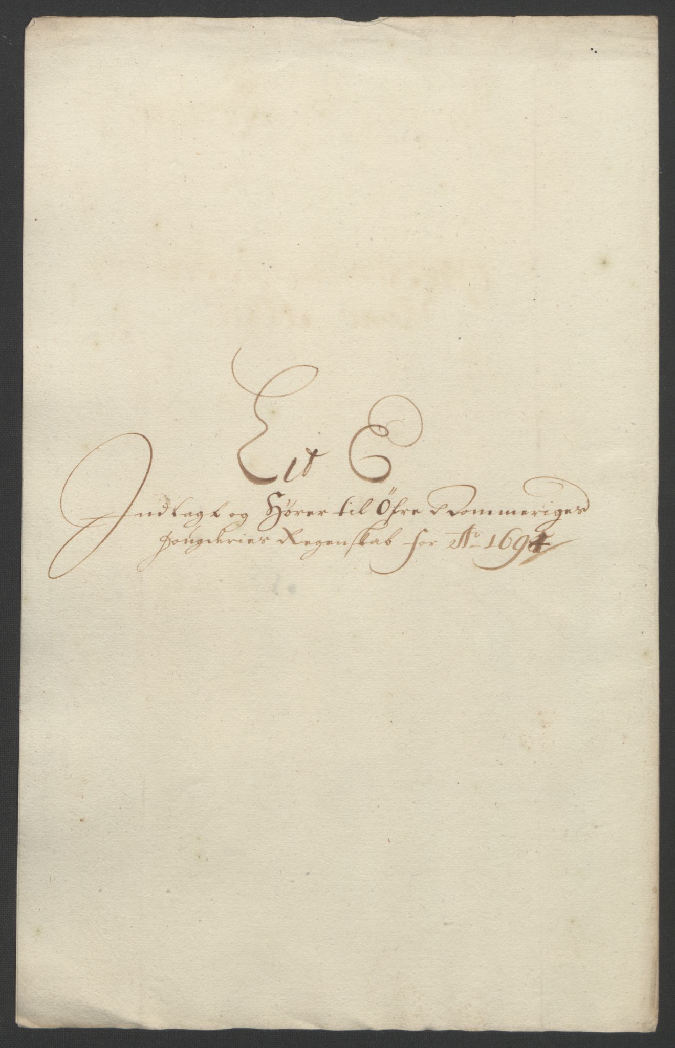 Rentekammeret inntil 1814, Reviderte regnskaper, Fogderegnskap, RA/EA-4092/R12/L0706: Fogderegnskap Øvre Romerike, 1694, s. 57
