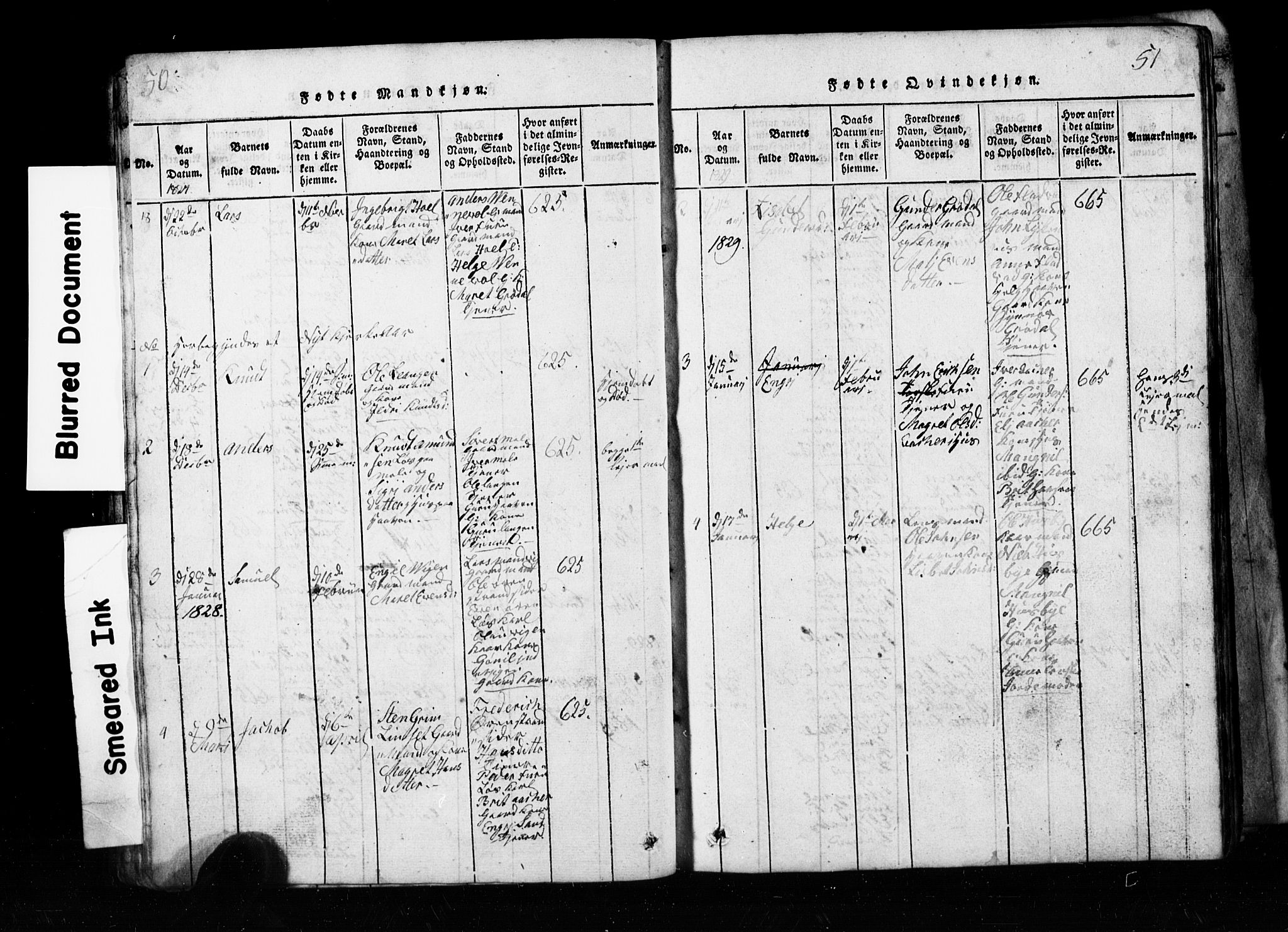 Ministerialprotokoller, klokkerbøker og fødselsregistre - Møre og Romsdal, AV/SAT-A-1454/590/L1016: Klokkerbok nr. 590C01, 1819-1838, s. 50-51