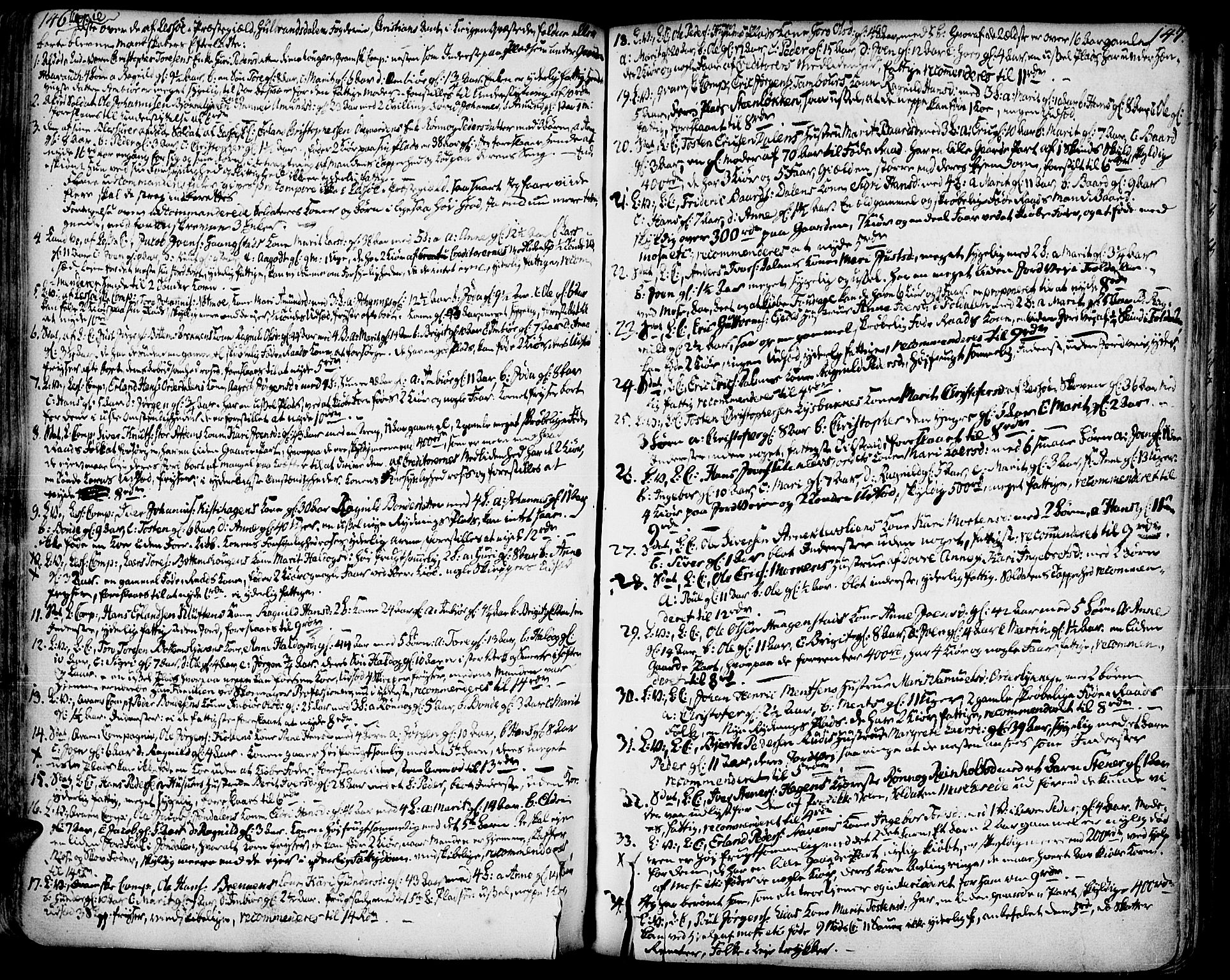 Lesja prestekontor, AV/SAH-PREST-068/H/Ha/Haa/L0002: Ministerialbok nr. 2, 1732-1776, s. 146-147