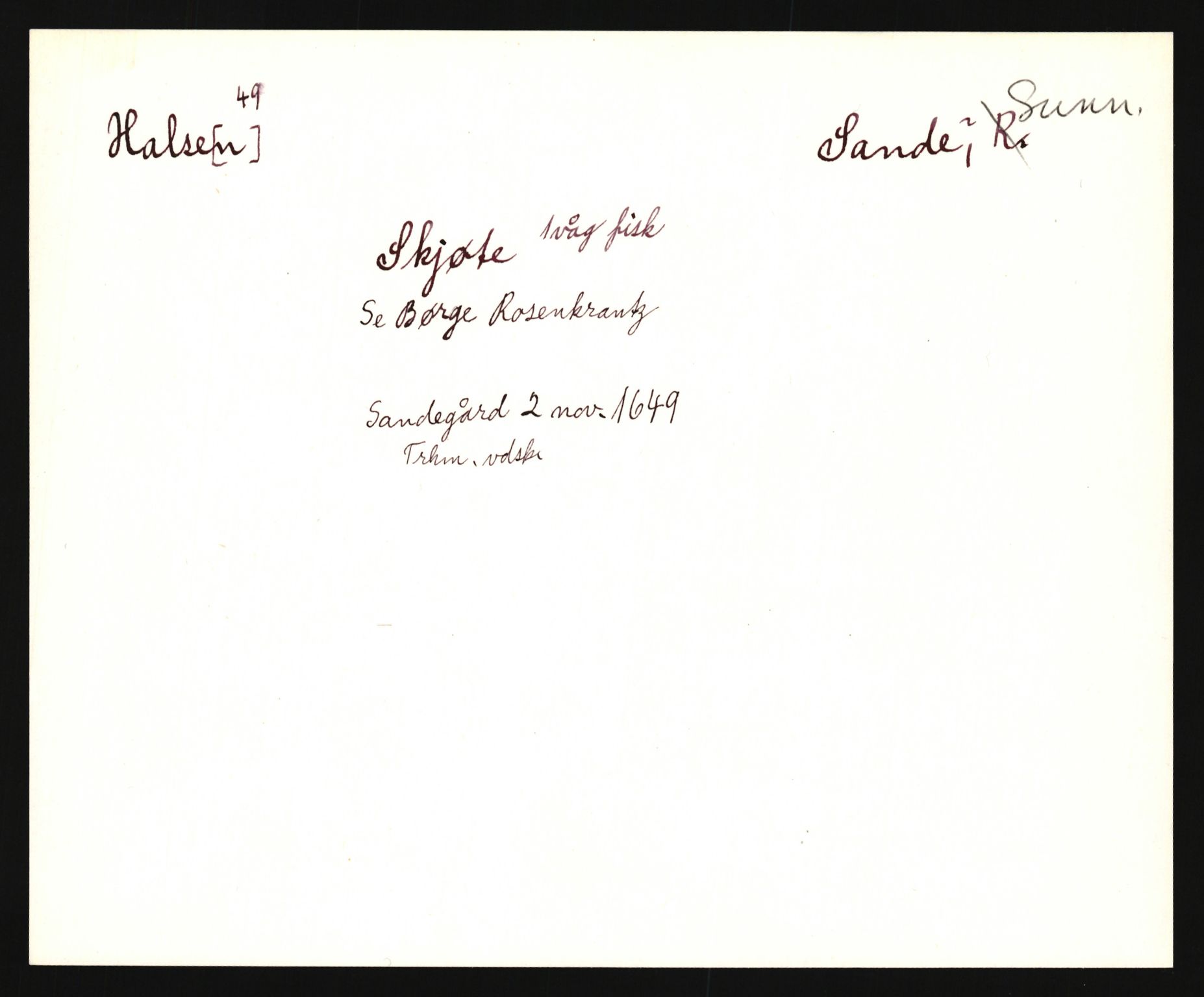 Riksarkivets diplomsamling, AV/RA-EA-5965/F35/F35e/L0031: Registreringssedler Møre og Romsdal, 1400-1700, s. 53