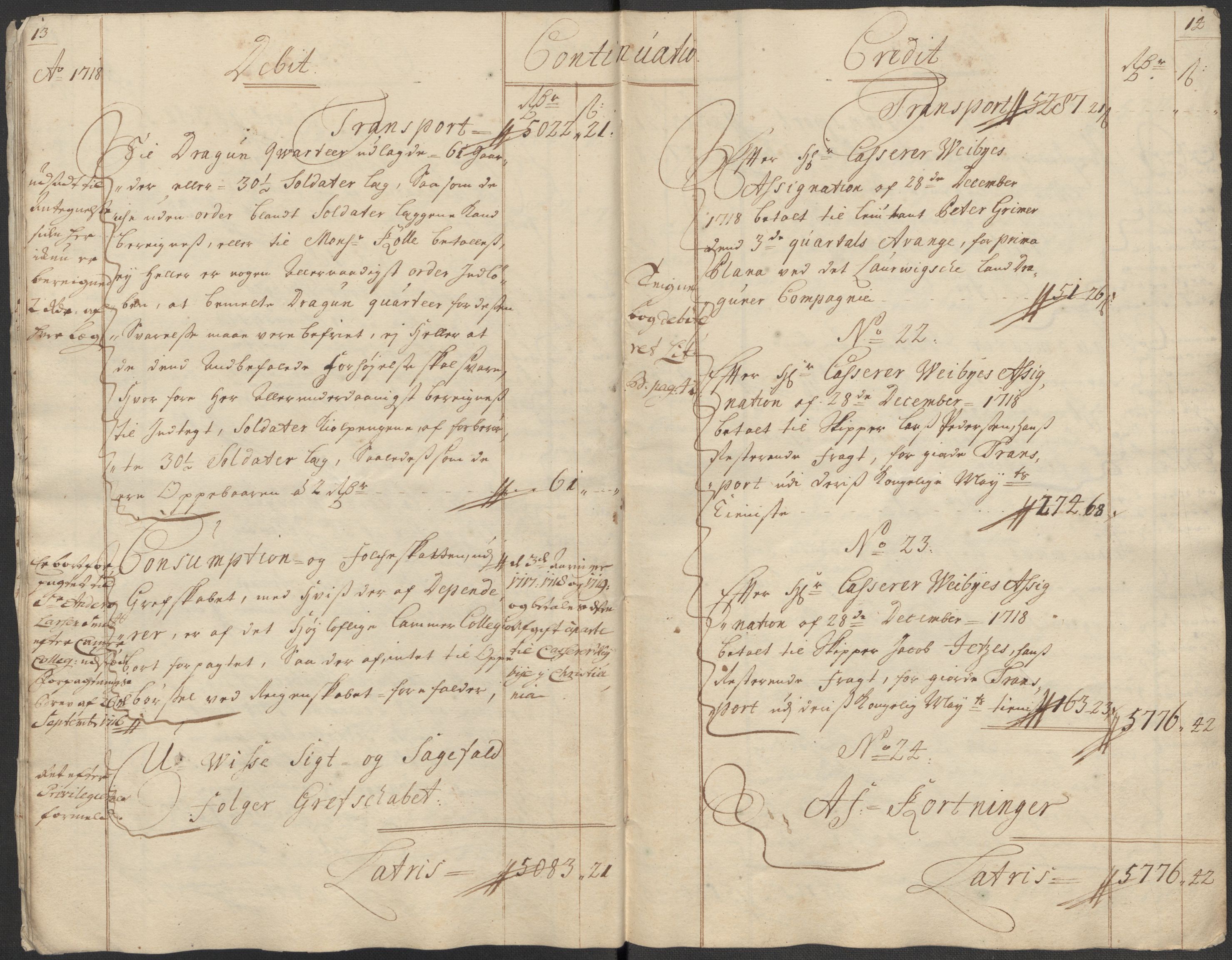 Rentekammeret inntil 1814, Reviderte regnskaper, Fogderegnskap, RA/EA-4092/R33/L1988: Fogderegnskap Larvik grevskap, 1718, s. 10