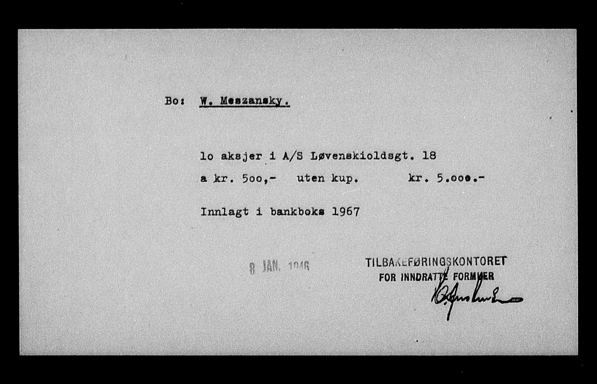 Justisdepartementet, Tilbakeføringskontoret for inndratte formuer, AV/RA-S-1564/H/Hc/Hcc/L0964: --, 1945-1947, s. 589