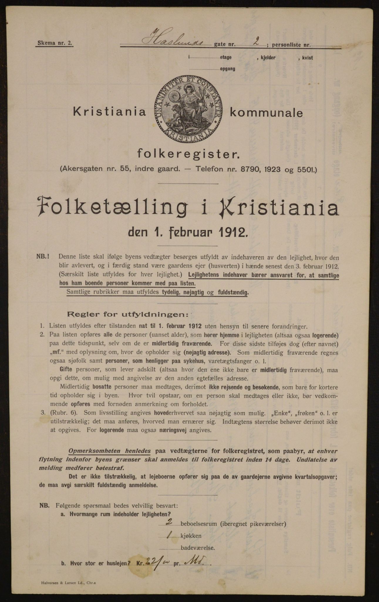 OBA, Kommunal folketelling 1.2.1912 for Kristiania, 1912, s. 35283