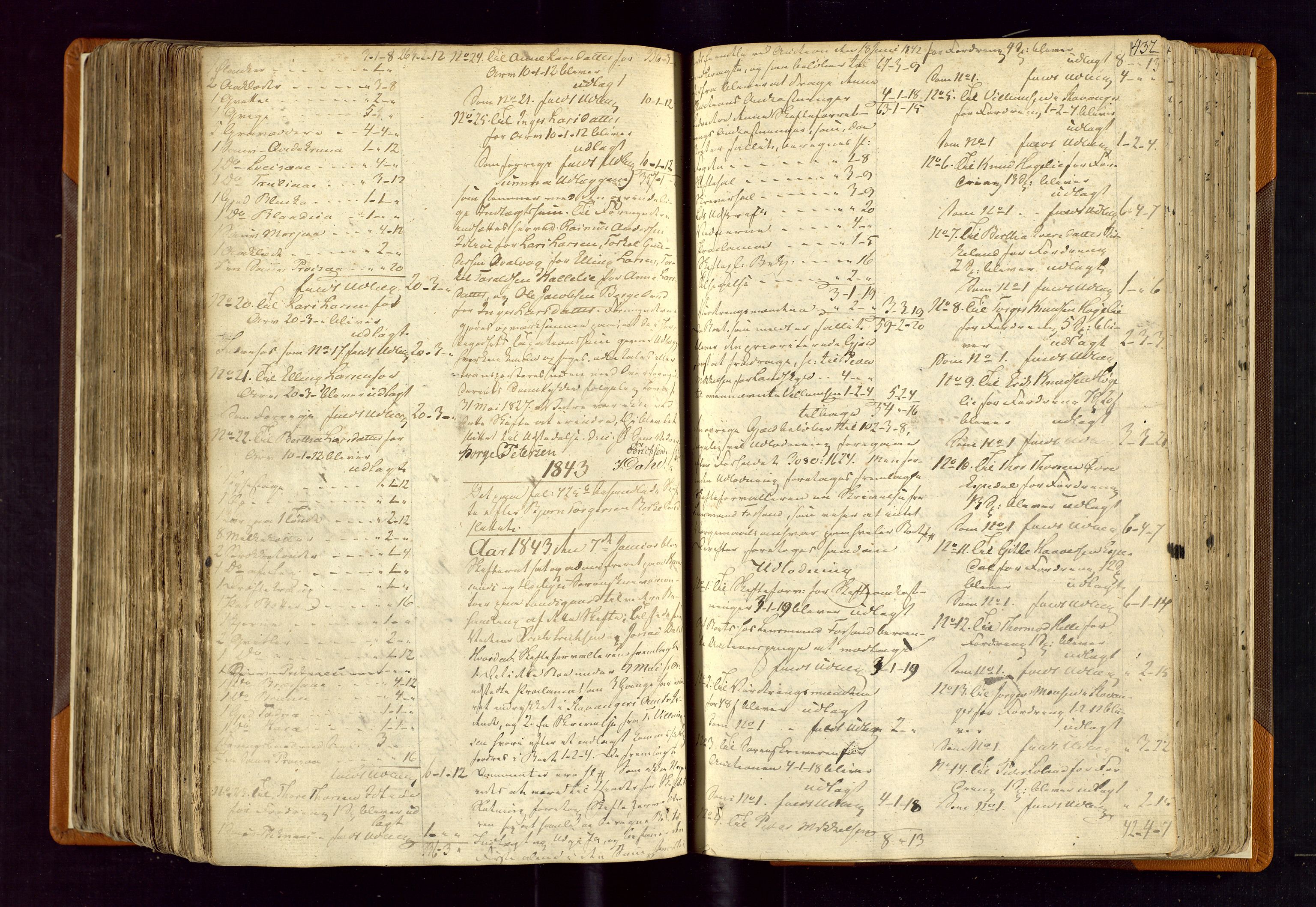 Karmsund sorenskriveri, AV/SAST-A-100311/01/IV/IVDBB/L0001: SKIFTEPROTOKOLL HESBY BC 1, 1831-1856, s. 436b-437a