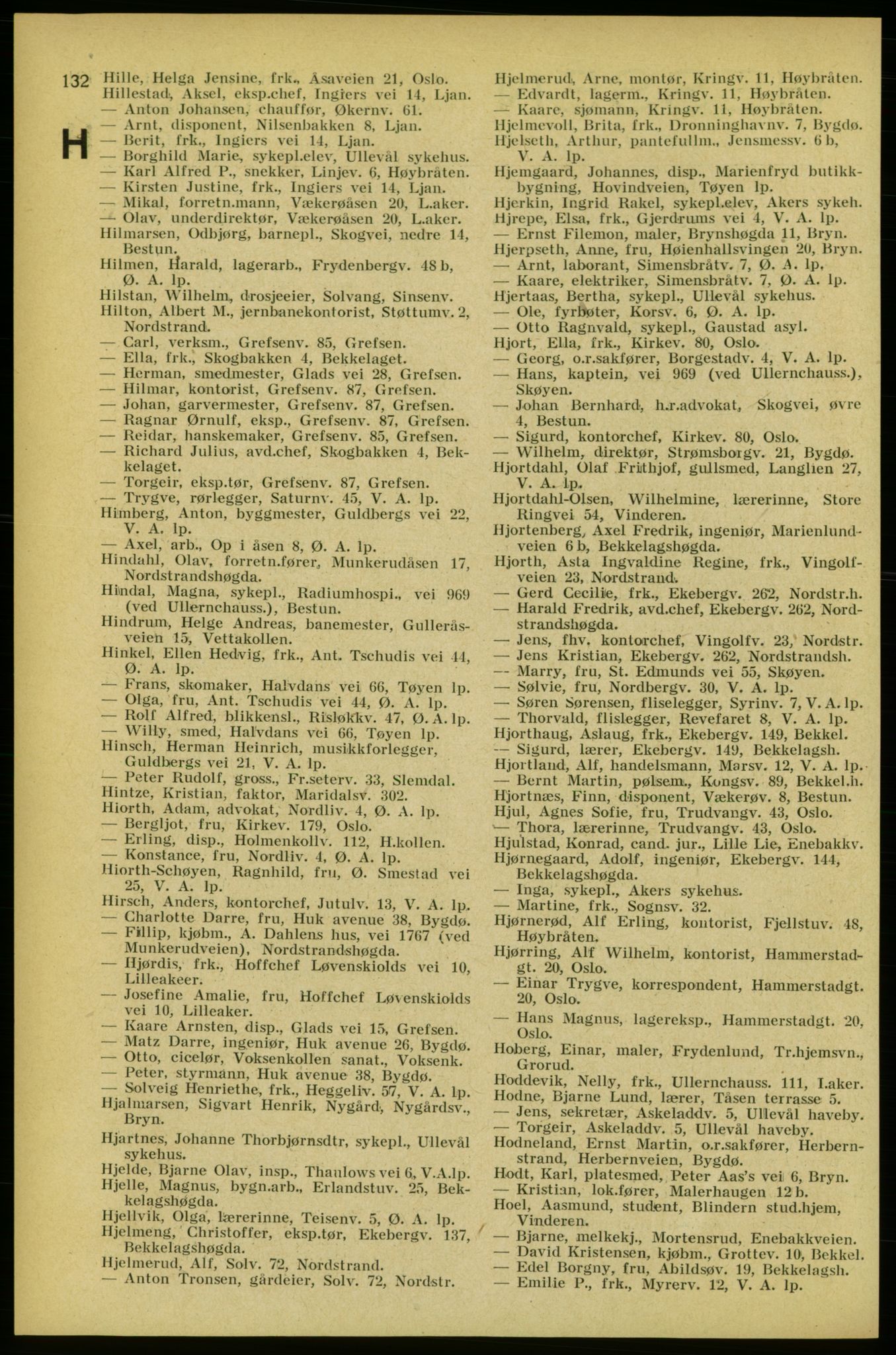 Aker adressebok/adressekalender, PUBL/001/A/005: Aker adressebok, 1934-1935, s. 132