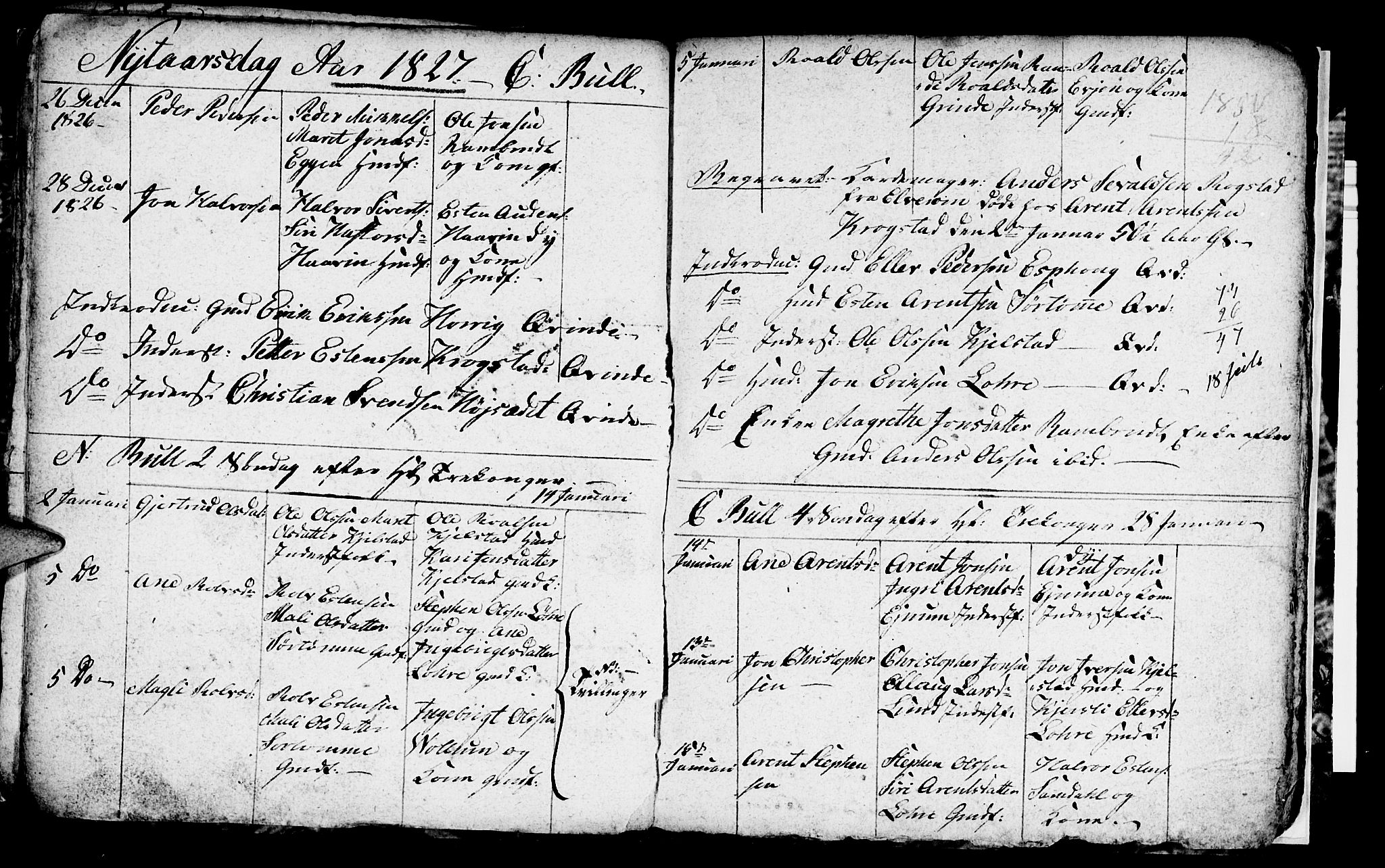 Ministerialprotokoller, klokkerbøker og fødselsregistre - Sør-Trøndelag, AV/SAT-A-1456/692/L1109: Klokkerbok nr. 692C04, 1825-1827