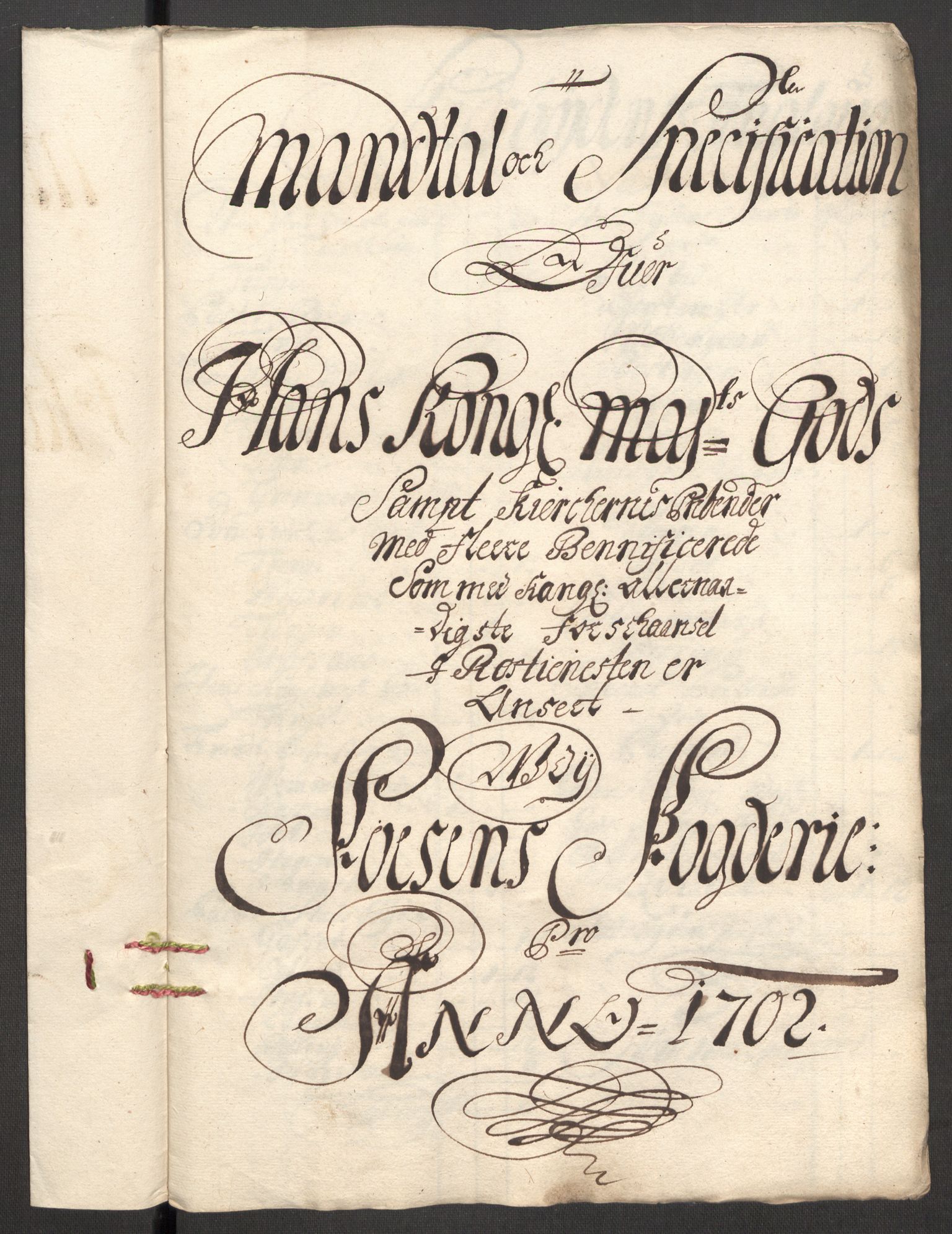 Rentekammeret inntil 1814, Reviderte regnskaper, Fogderegnskap, AV/RA-EA-4092/R57/L3855: Fogderegnskap Fosen, 1702-1703, s. 172
