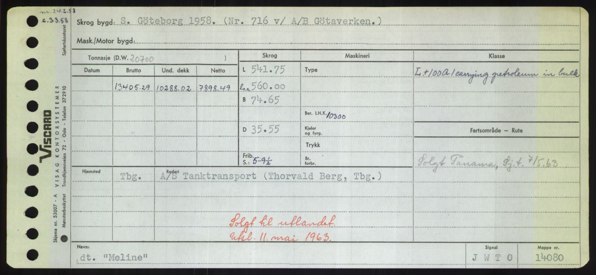 Sjøfartsdirektoratet med forløpere, Skipsmålingen, RA/S-1627/H/Hd/L0024: Fartøy, M-Mim, s. 475