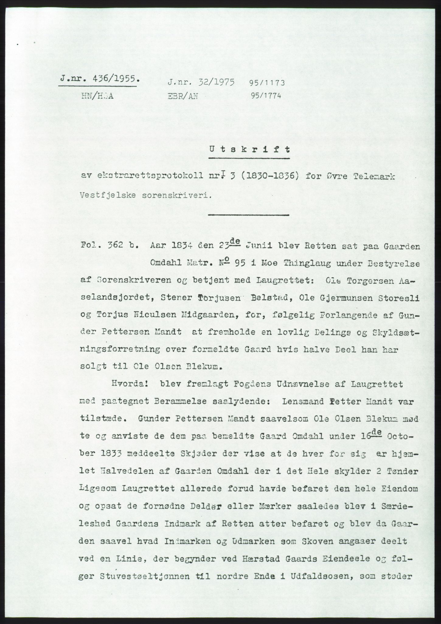 Statsarkivet i Kongsberg, SAKO/A-0001, 1955, s. 228