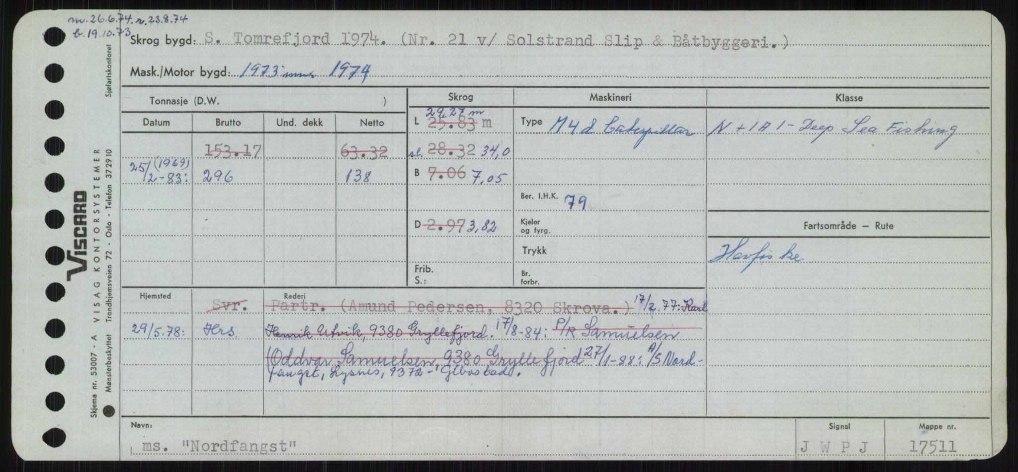 Sjøfartsdirektoratet med forløpere, Skipsmålingen, AV/RA-S-1627/H/Ha/L0004/0001: Fartøy, Mas-R / Fartøy, Mas-Odd, s. 609