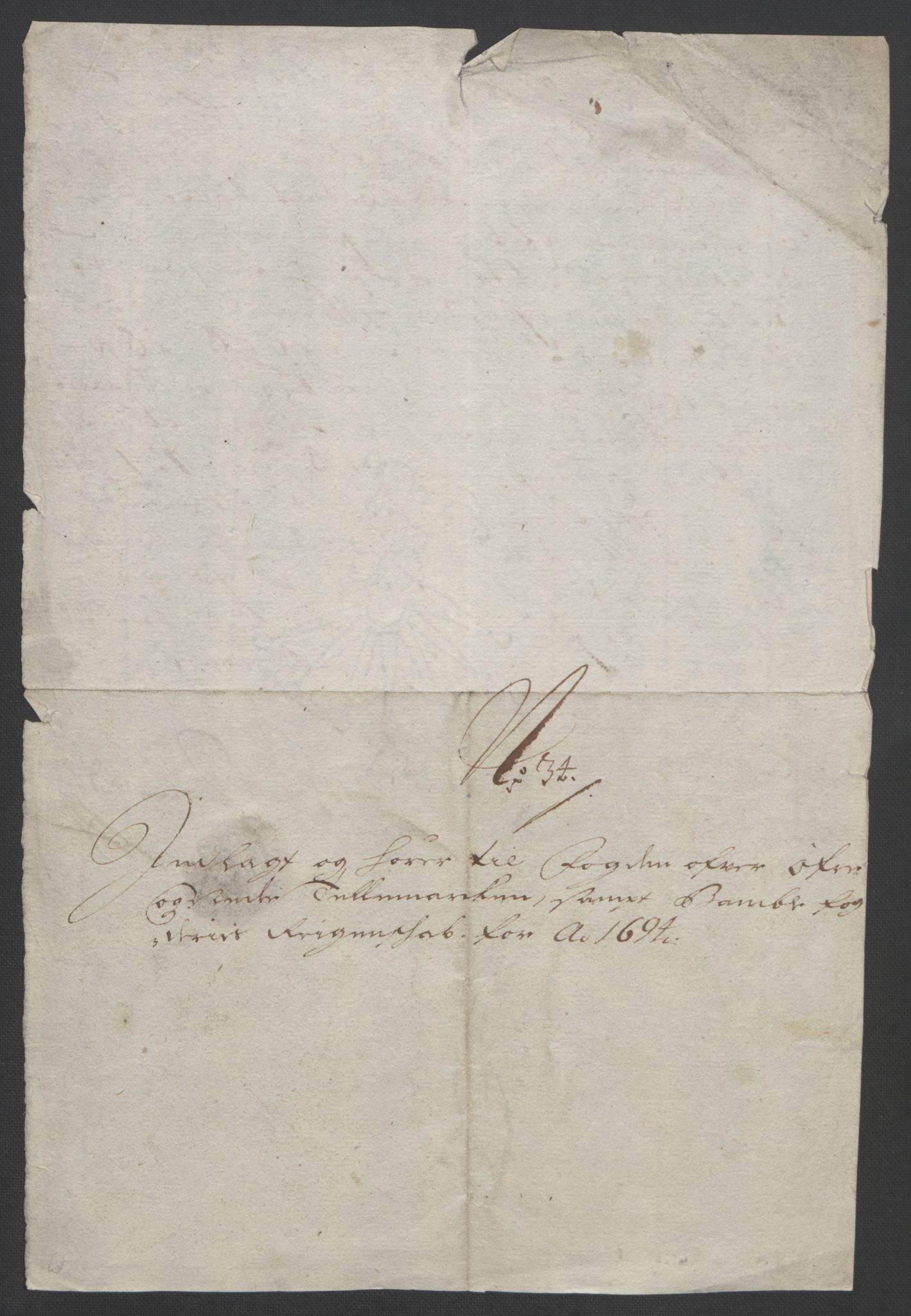 Rentekammeret inntil 1814, Reviderte regnskaper, Fogderegnskap, RA/EA-4092/R36/L2092: Fogderegnskap Øvre og Nedre Telemark og Bamble, 1694, s. 271