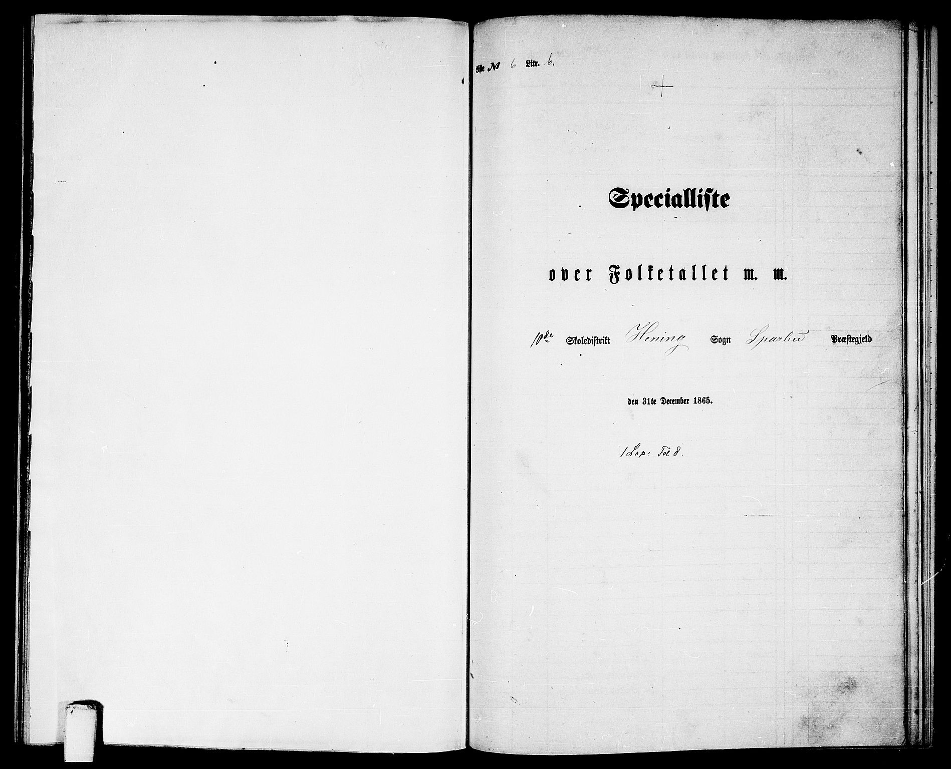 RA, Folketelling 1865 for 1731P Sparbu prestegjeld, 1865, s. 135