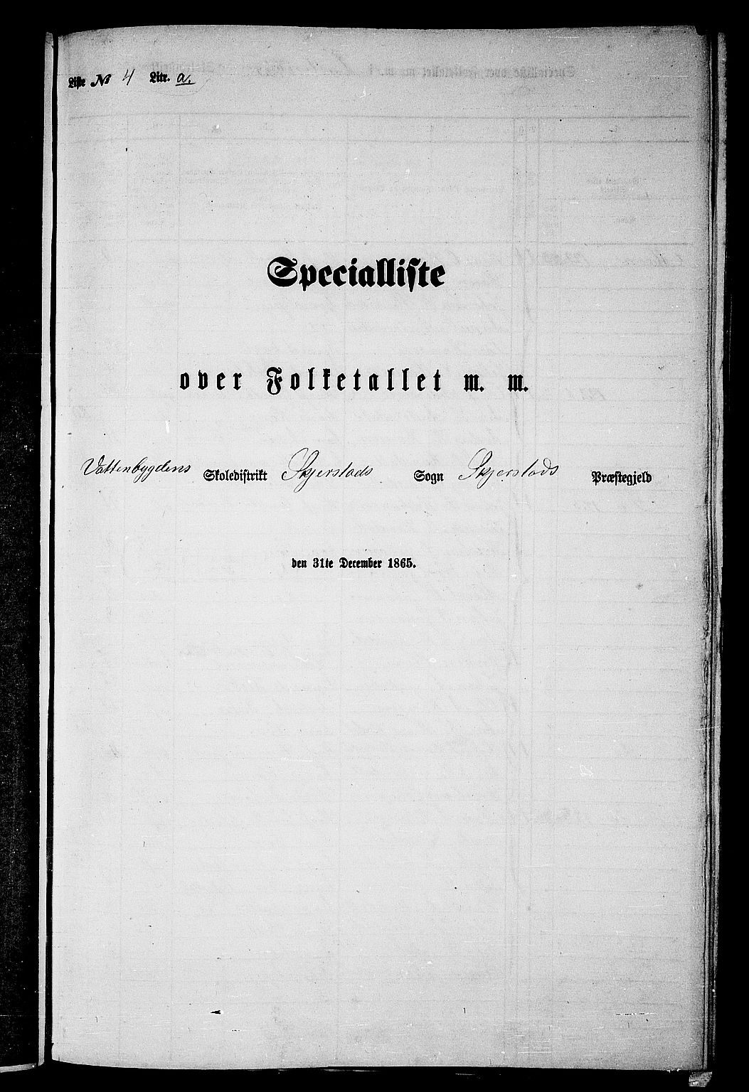 RA, Folketelling 1865 for 1842P Skjerstad prestegjeld, 1865, s. 72