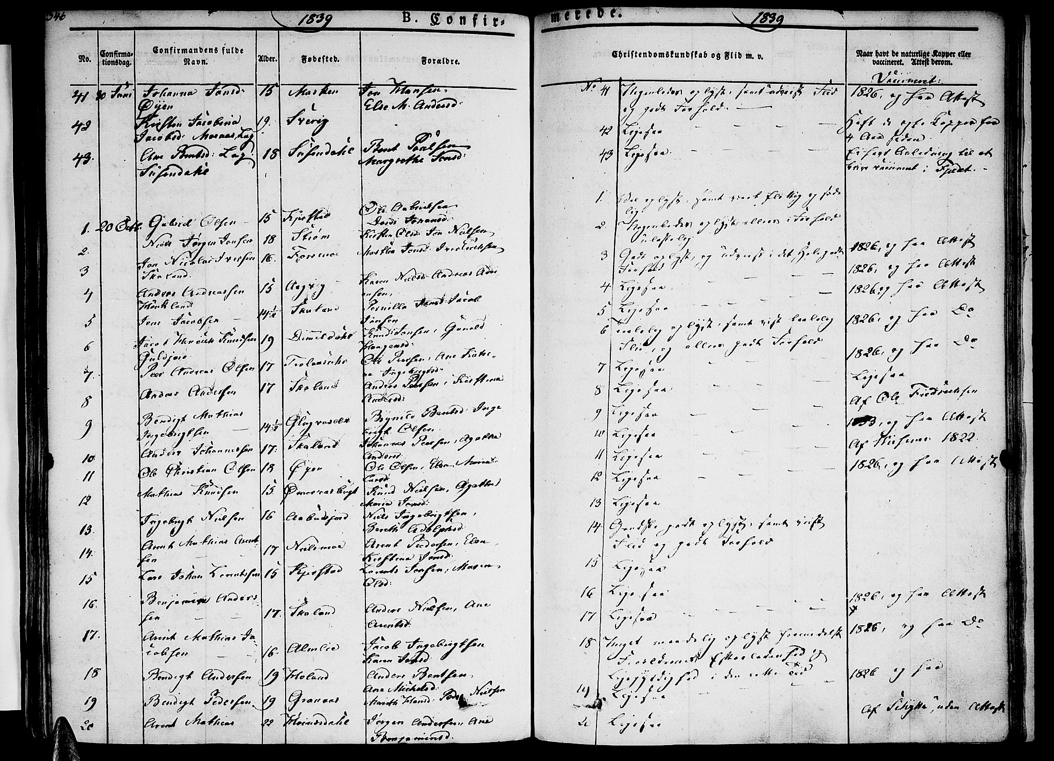Ministerialprotokoller, klokkerbøker og fødselsregistre - Nordland, AV/SAT-A-1459/820/L0289: Ministerialbok nr. 820A10, 1826-1845, s. 346