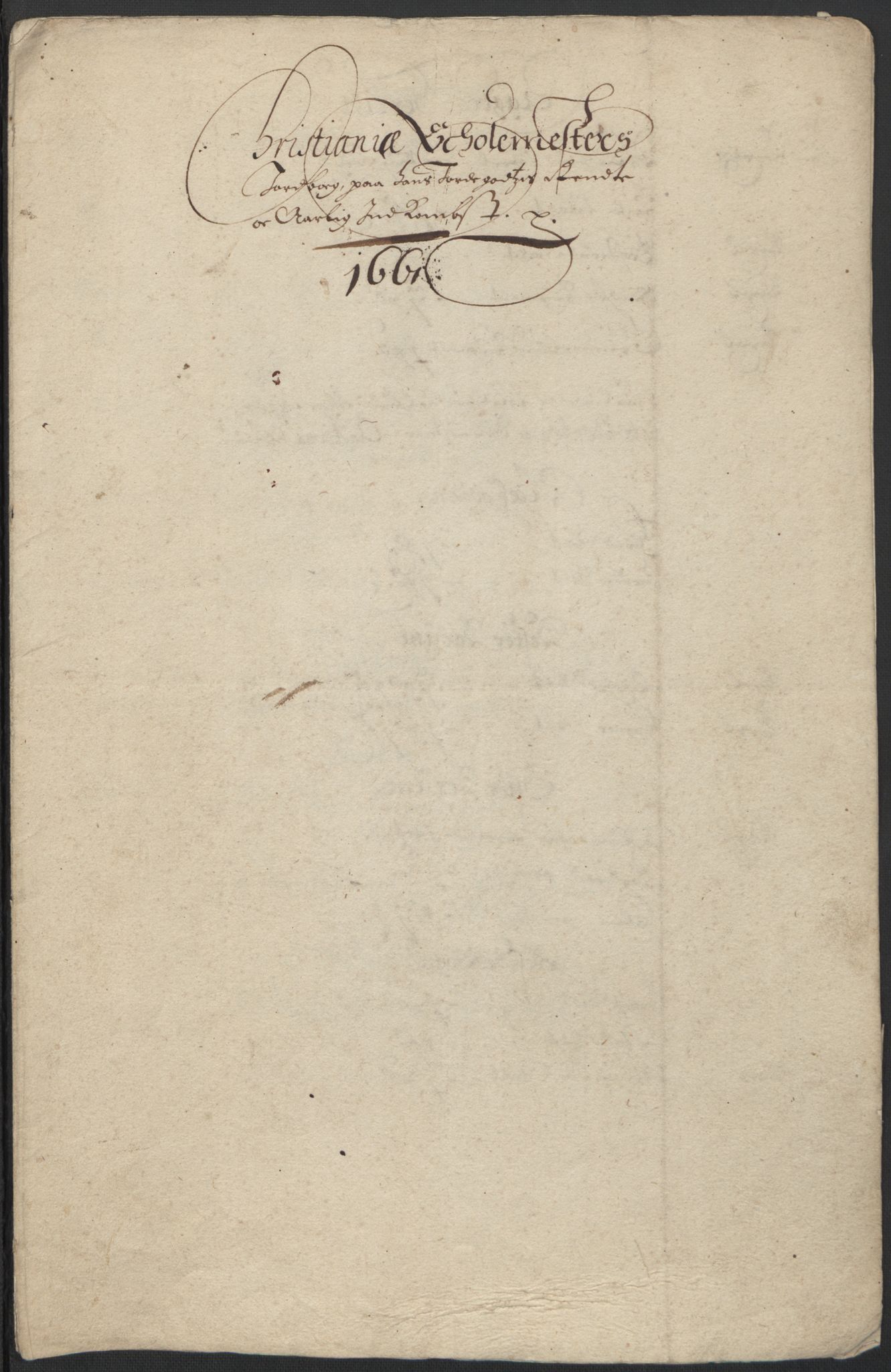 Rentekammeret inntil 1814, Realistisk ordnet avdeling, AV/RA-EA-4070/L/L0007/0002: Kristiania lagdømme: / Jordebøker over lagstolgods, bispegods etc. i Kristiania og Oppland lagdømme, 1661