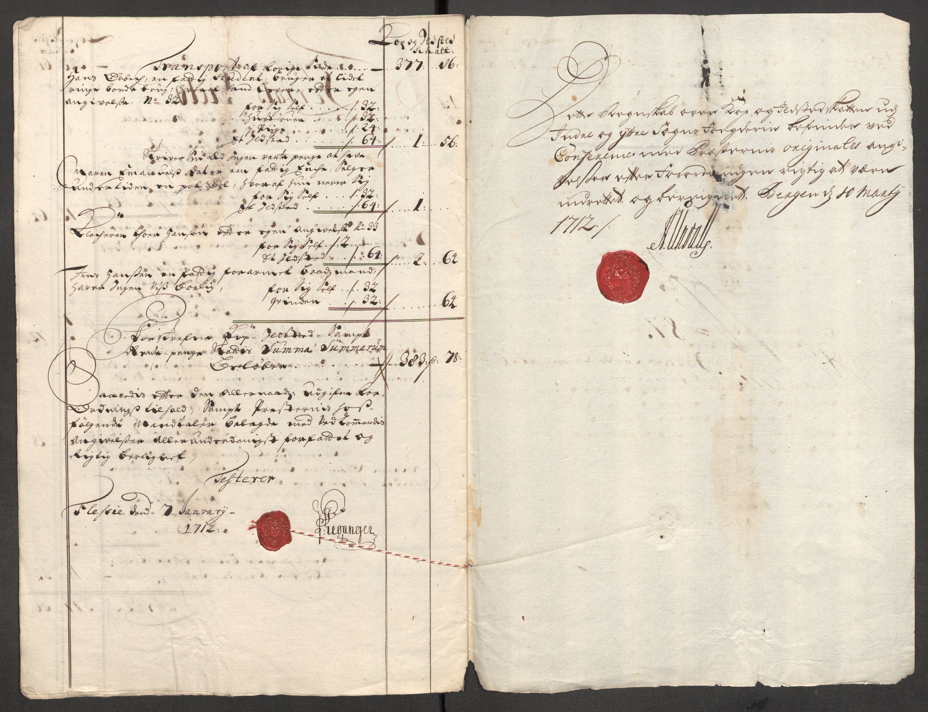 Rentekammeret inntil 1814, Reviderte regnskaper, Fogderegnskap, RA/EA-4092/R52/L3317: Fogderegnskap Sogn, 1711, s. 402