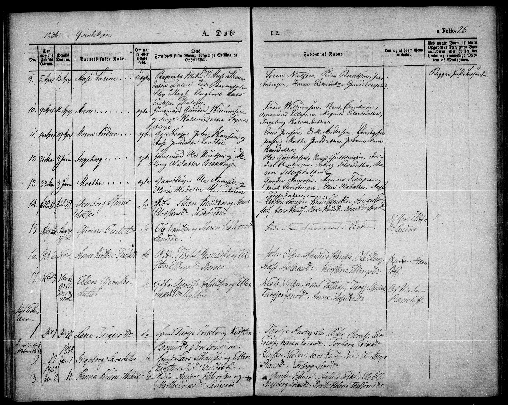 Austre Moland sokneprestkontor, SAK/1111-0001/F/Fa/Faa/L0006: Ministerialbok nr. A 6, 1837-1846, s. 26
