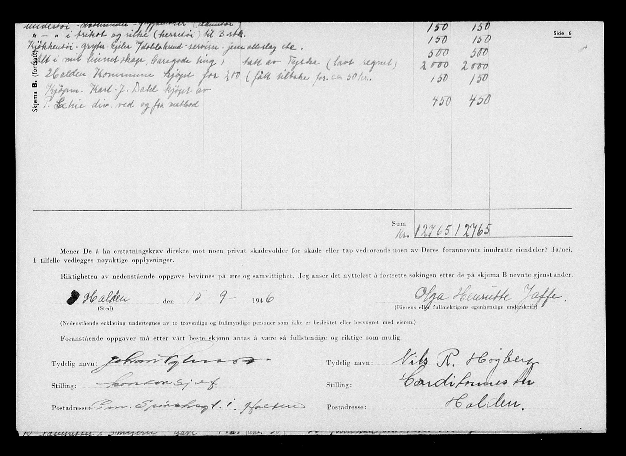 Justisdepartementet, Tilbakeføringskontoret for inndratte formuer, AV/RA-S-1564/H/Hc/Hcc/L0947: --, 1945-1947, s. 73