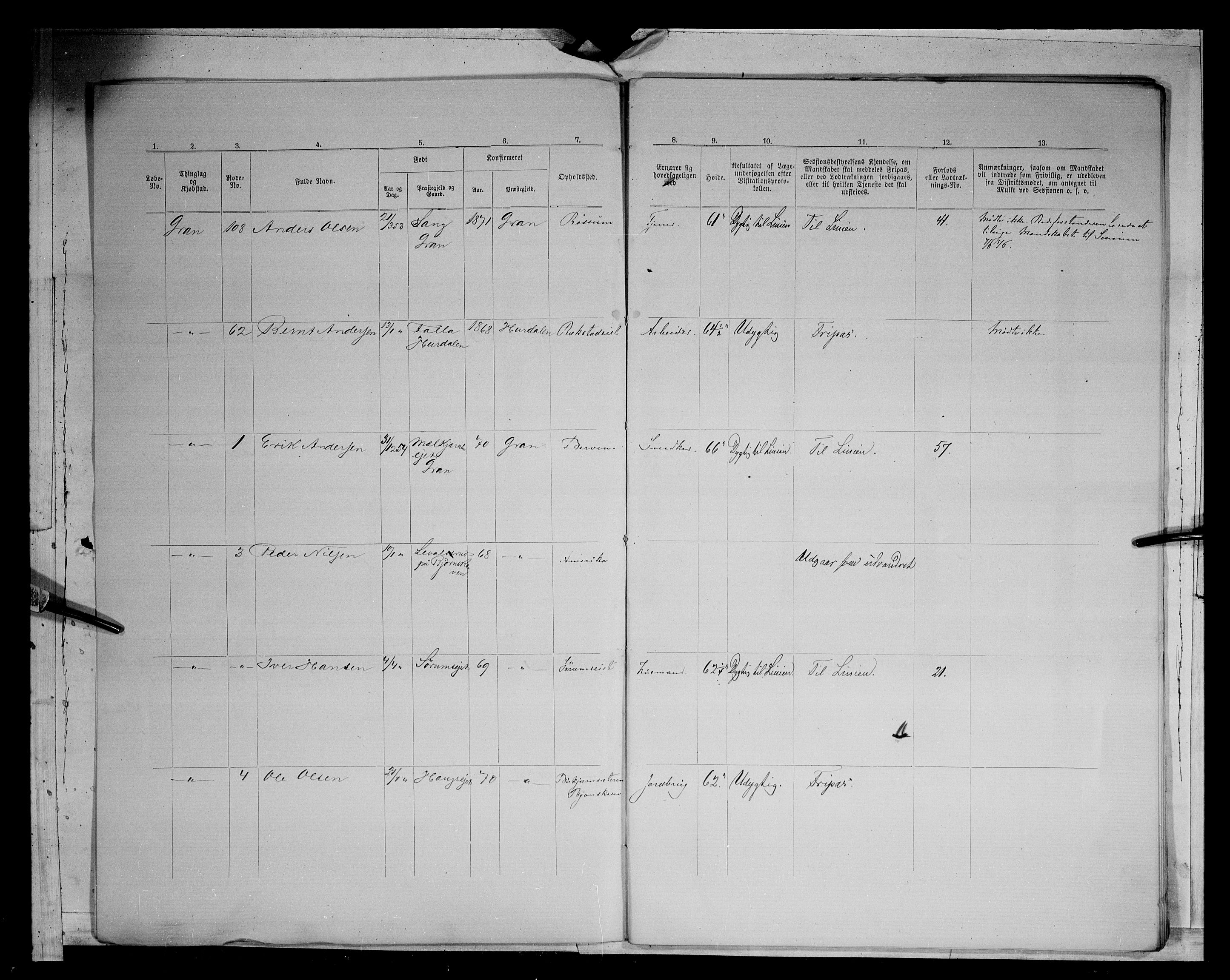 Fylkesmannen i Oppland, AV/SAH-FYO-002/1/K/Kg/L1166: Gran og Jevnaker, 1860-1879, s. 8823