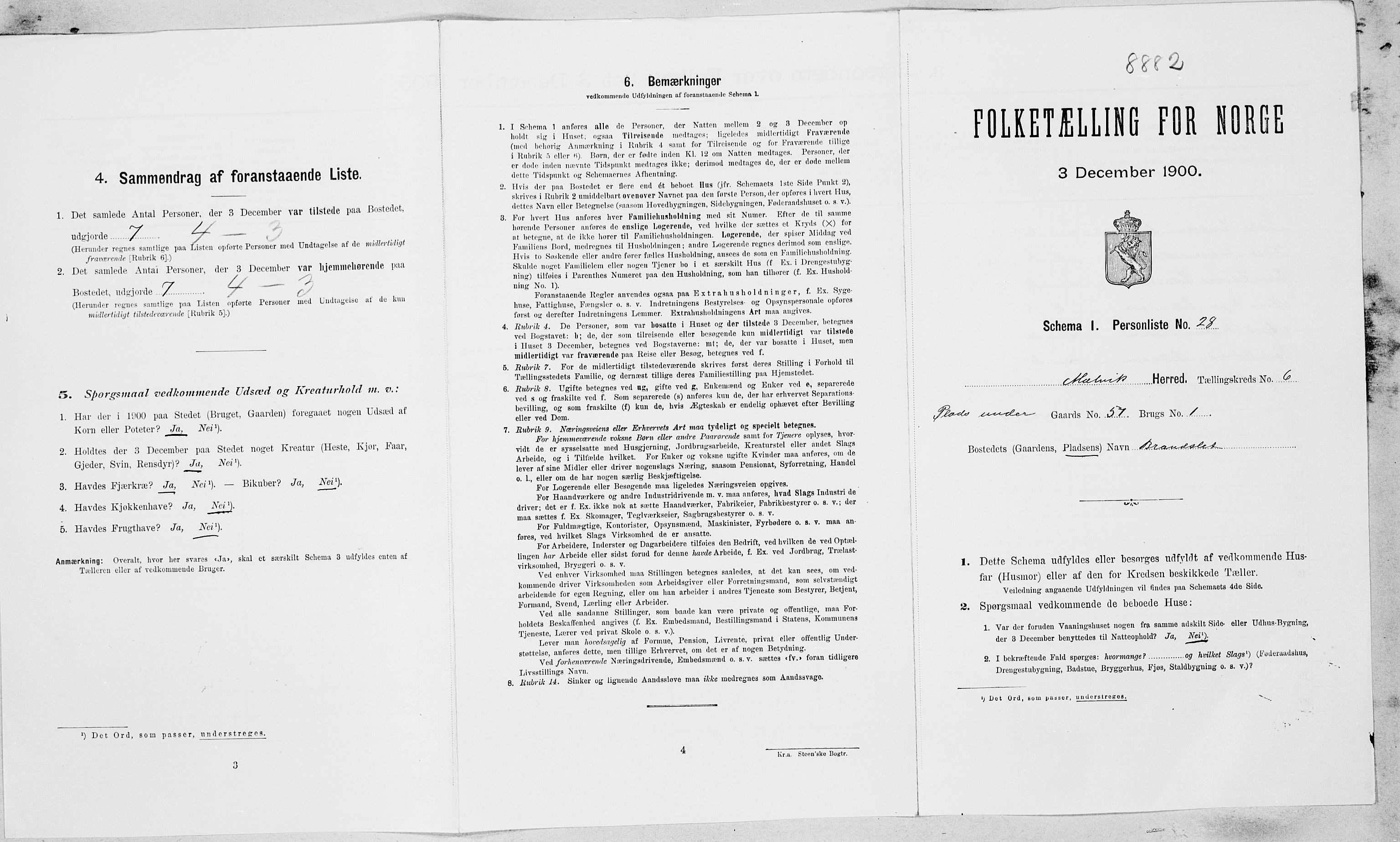 , Folketelling 1900 for 1663 Malvik herred, 1900, s. 551