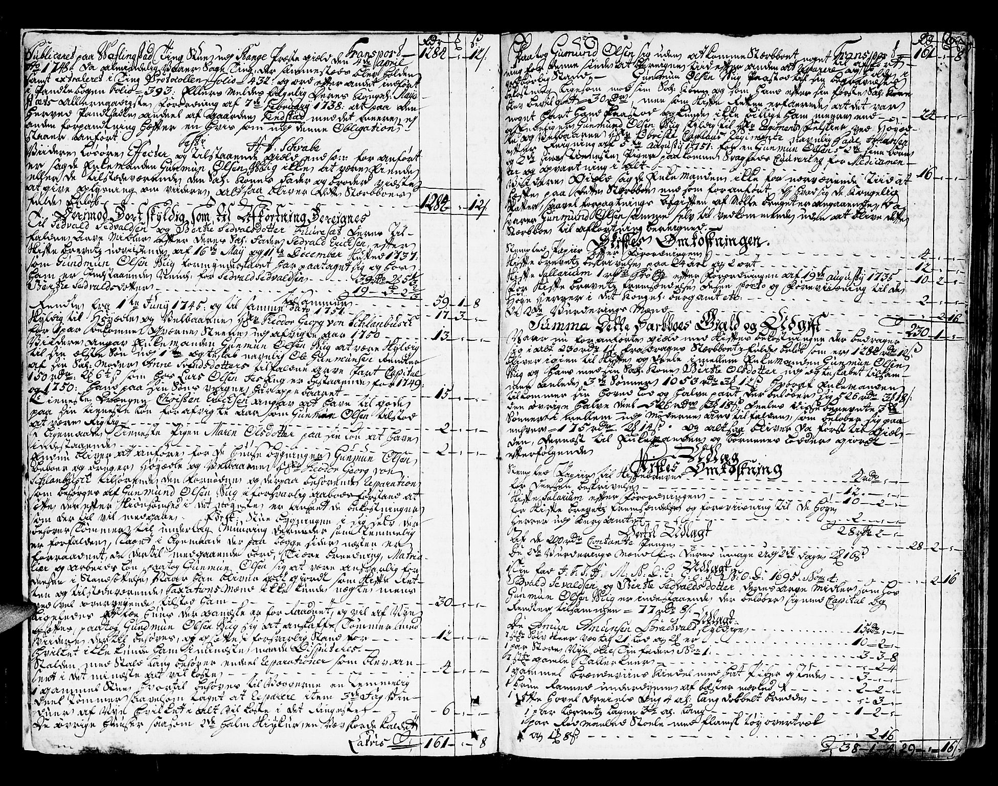 Kongsberg byfogd, AV/SAKO-A-84/H/Hb/L0005: Skifteprotokoll, 1741-1762, s. 5b-6a