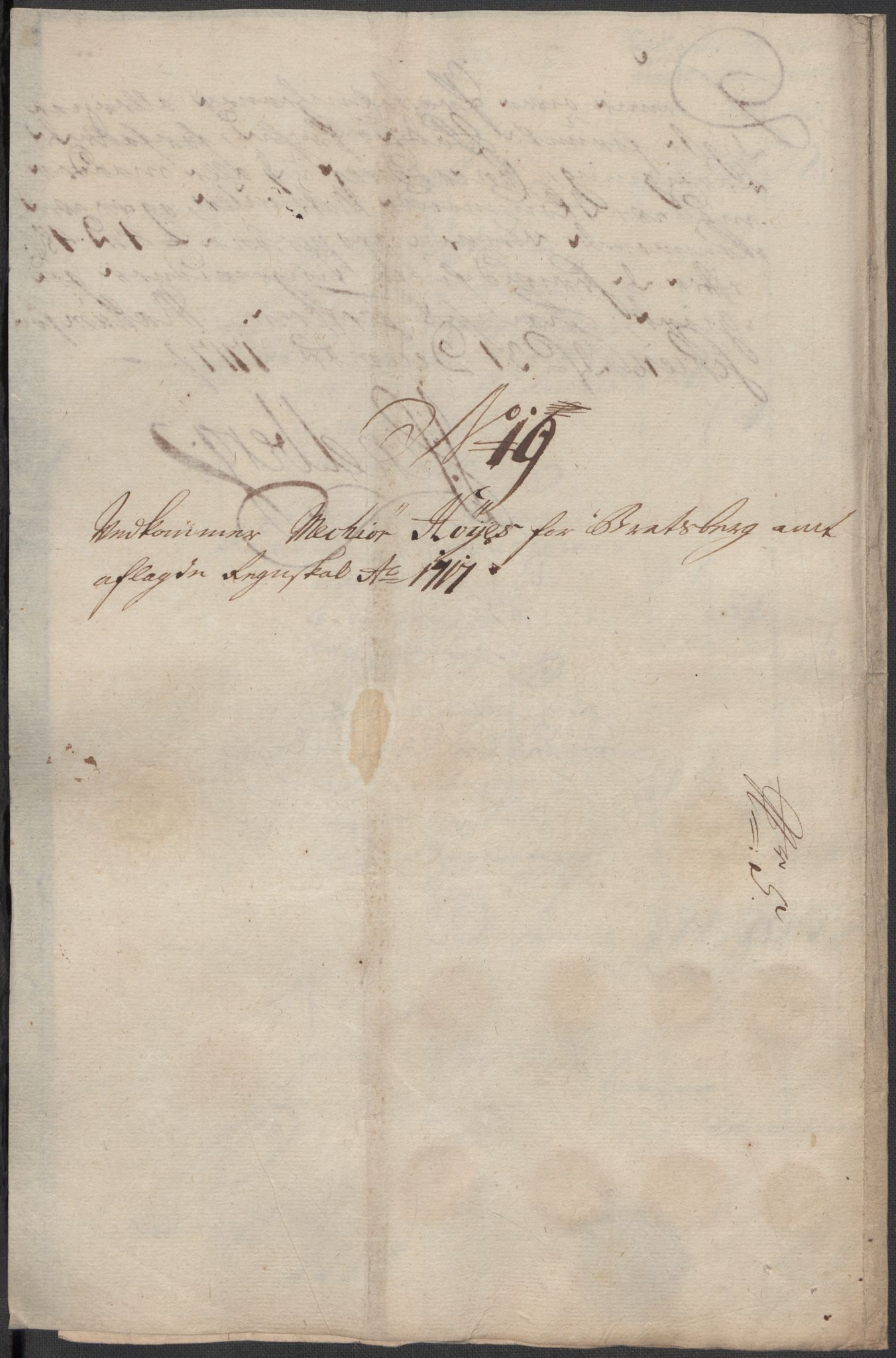 Rentekammeret inntil 1814, Reviderte regnskaper, Fogderegnskap, RA/EA-4092/R36/L2129: Fogderegnskap Øvre og Nedre Telemark og Bamble, 1717, s. 358