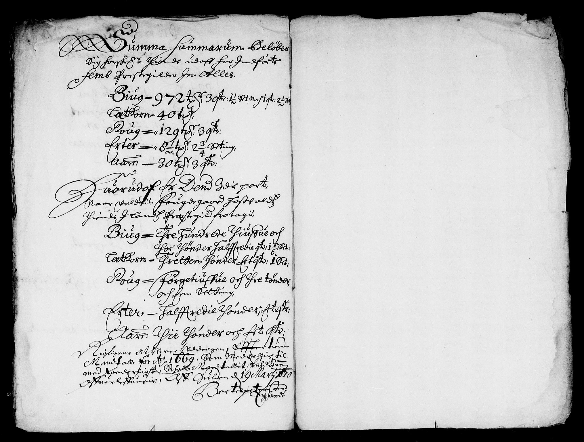 Rentekammeret inntil 1814, Reviderte regnskaper, Stiftamtstueregnskaper, Landkommissariatet på Akershus og Akershus stiftamt, AV/RA-EA-5869/R/Rb/L0062: Akershus stiftamt, 1669
