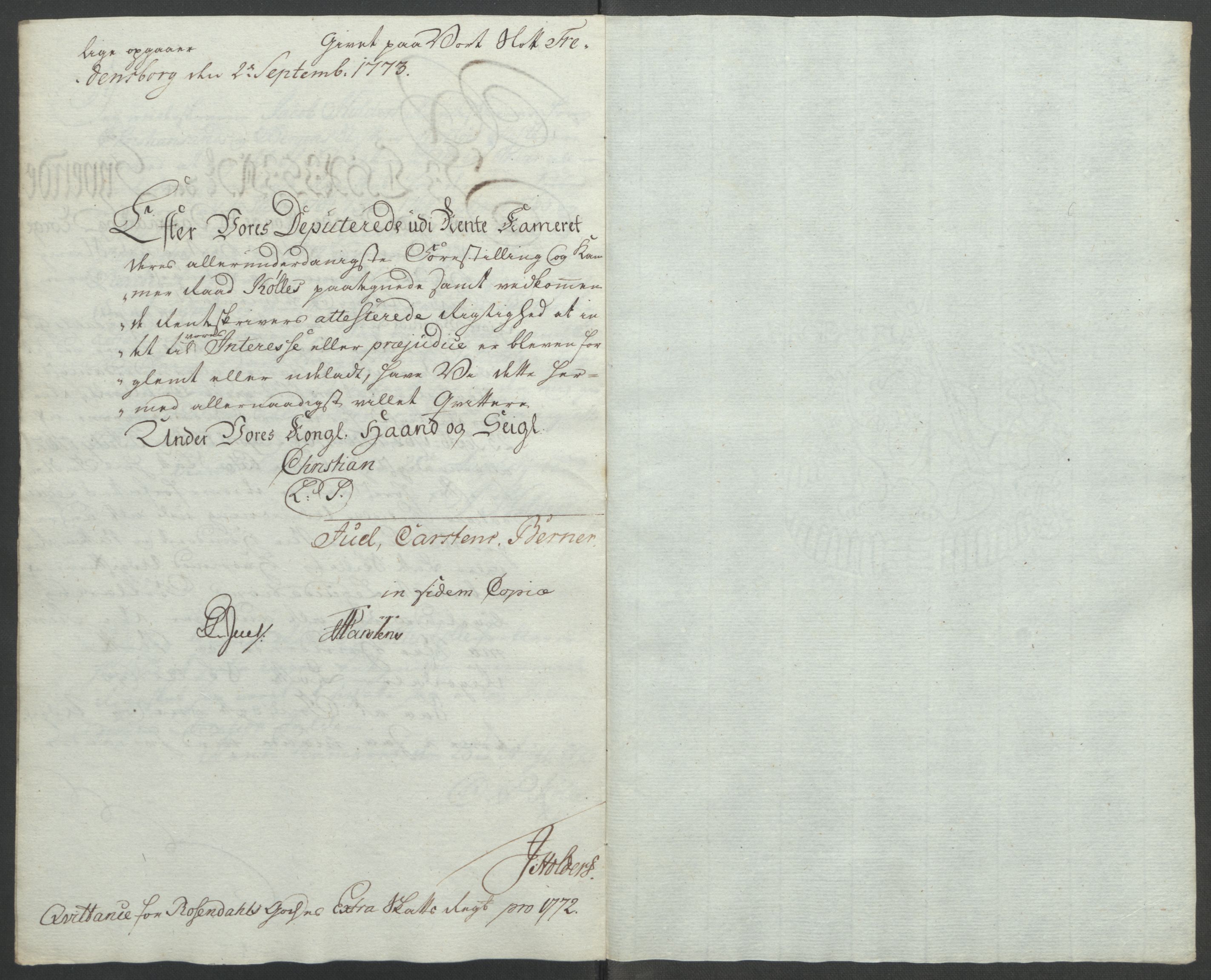 Rentekammeret inntil 1814, Reviderte regnskaper, Fogderegnskap, RA/EA-4092/R49/L3157: Ekstraskatten Rosendal Baroni, 1762-1772, s. 359