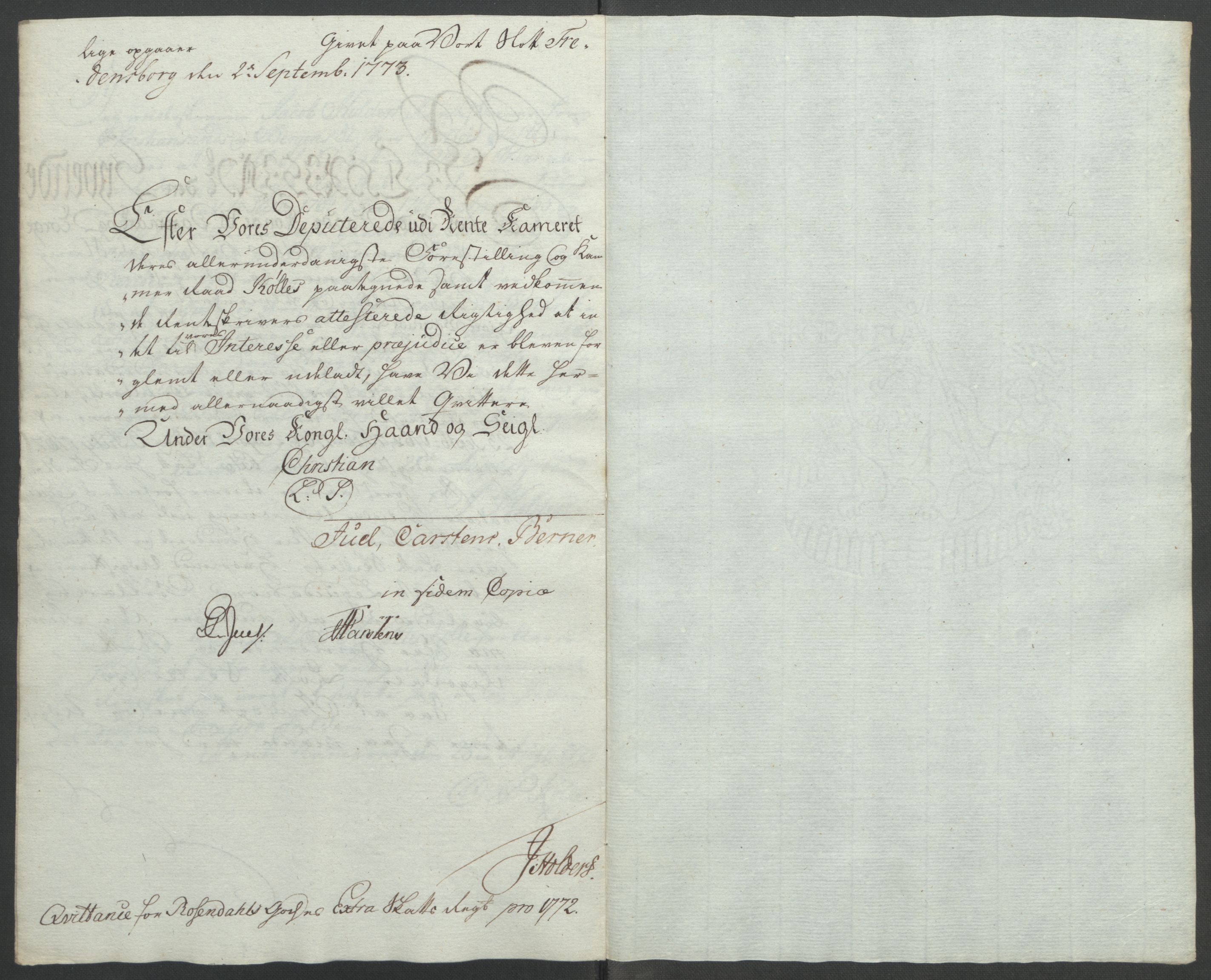Rentekammeret inntil 1814, Reviderte regnskaper, Fogderegnskap, AV/RA-EA-4092/R49/L3157: Ekstraskatten Rosendal Baroni, 1762-1772, s. 359