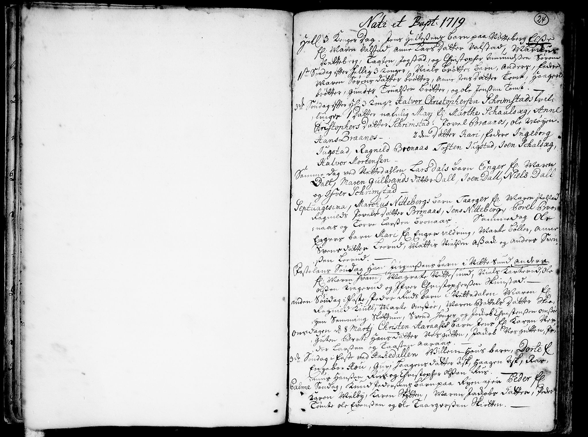 Skedsmo prestekontor Kirkebøker, SAO/A-10033a/F/Fa/L0002: Ministerialbok nr. I 2, 1715-1727, s. 24