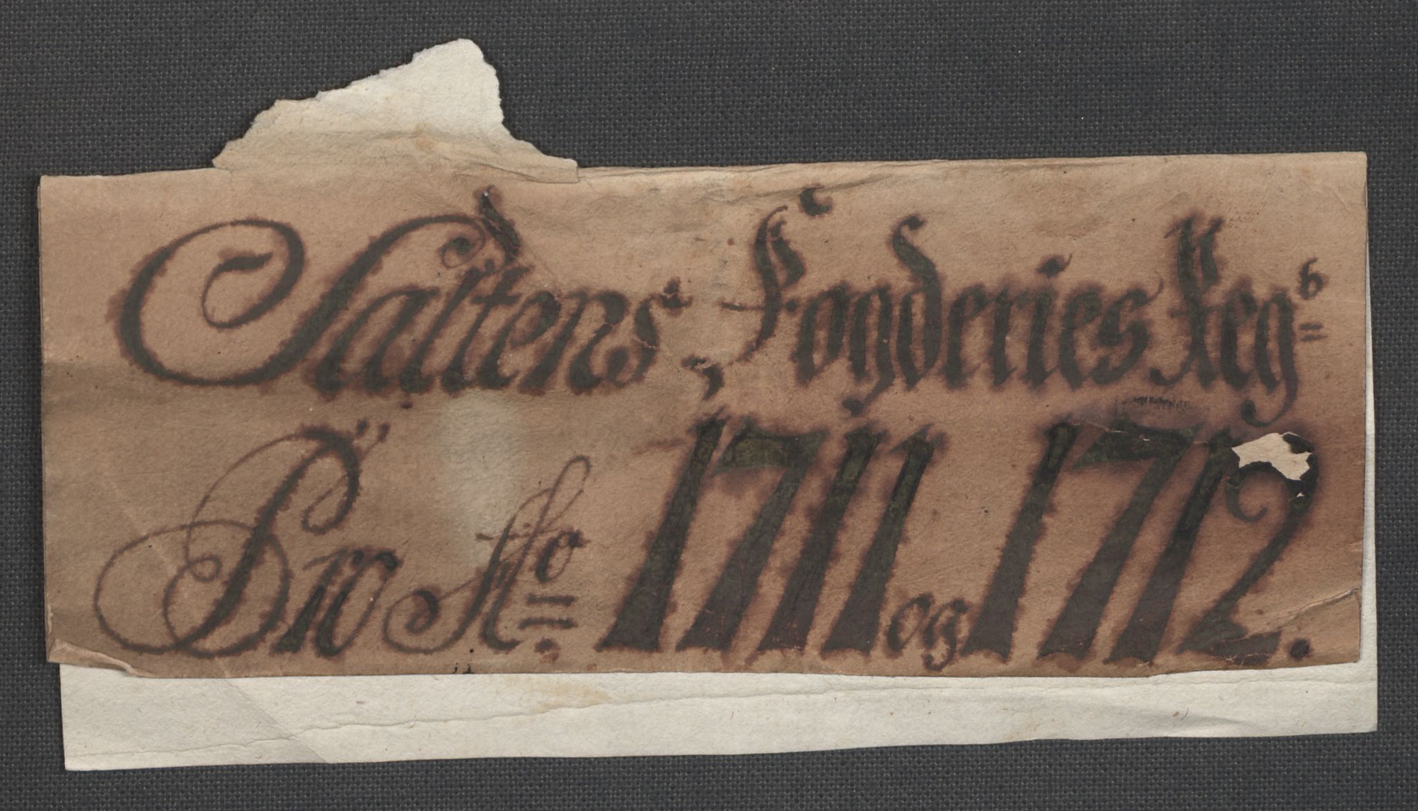 Rentekammeret inntil 1814, Reviderte regnskaper, Fogderegnskap, RA/EA-4092/R66/L4582: Fogderegnskap Salten, 1711-1712, s. 3