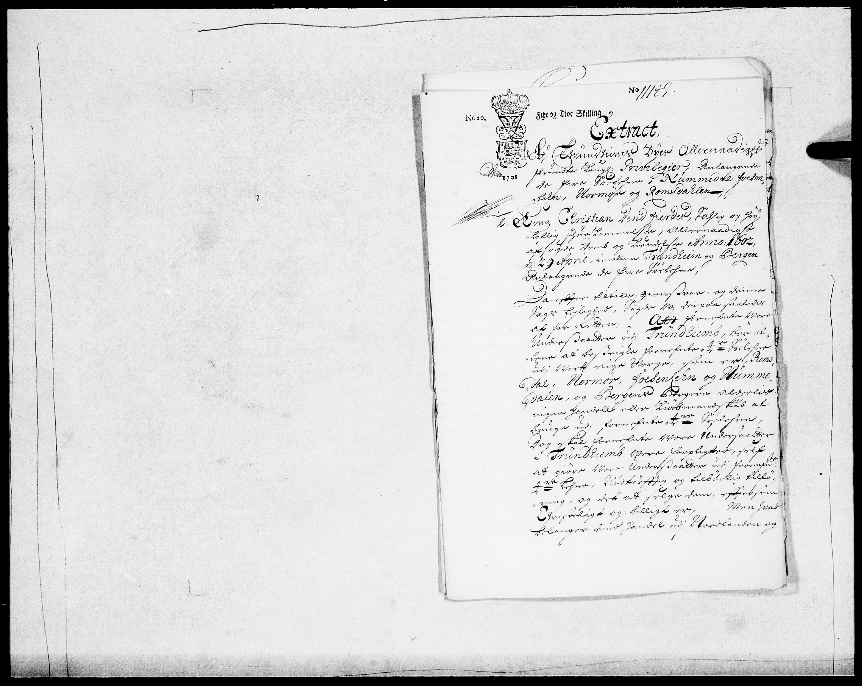 Danske Kanselli 1572-1799, AV/RA-EA-3023/F/Fc/Fcc/Fcca/L0044: Norske innlegg 1572-1799, 1690-1691, s. 371
