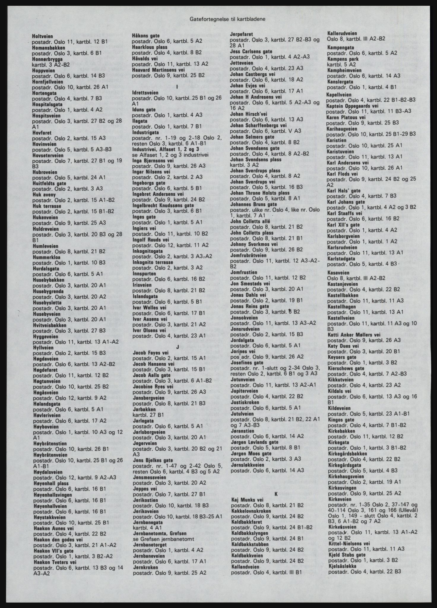 Kristiania/Oslo adressebok, PUBL/-, 1981-1982