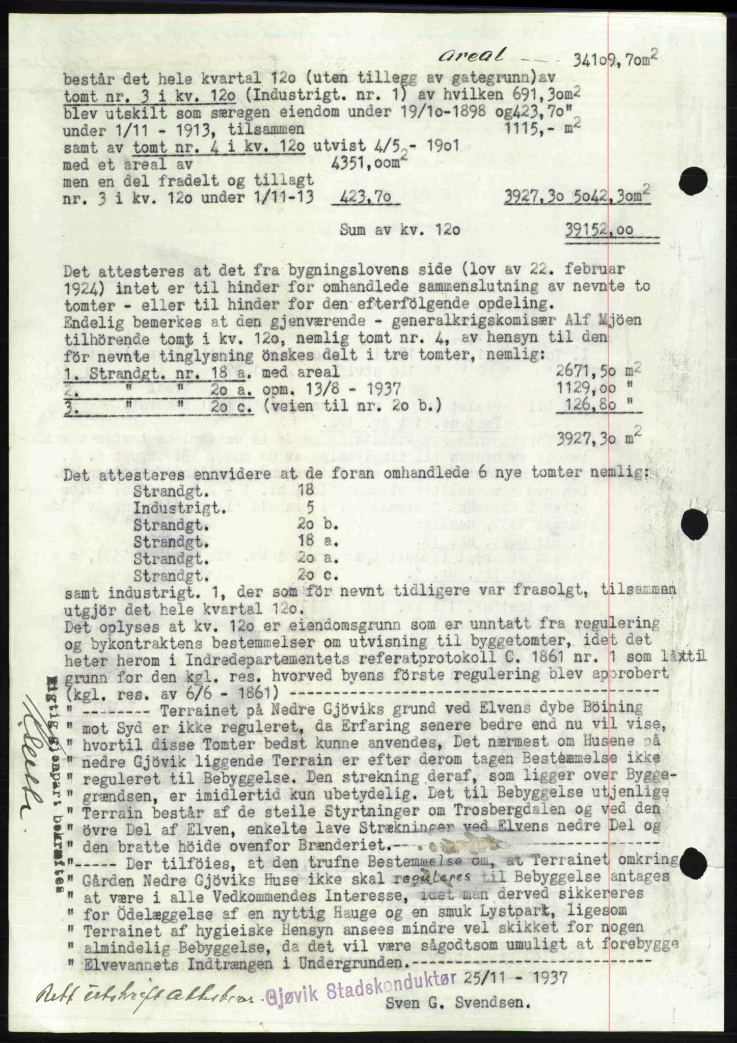 Toten tingrett, SAH/TING-006/H/Hb/Hbc/L0004: Pantebok nr. Hbc-04, 1938-1938, Dagboknr: 2281/1938