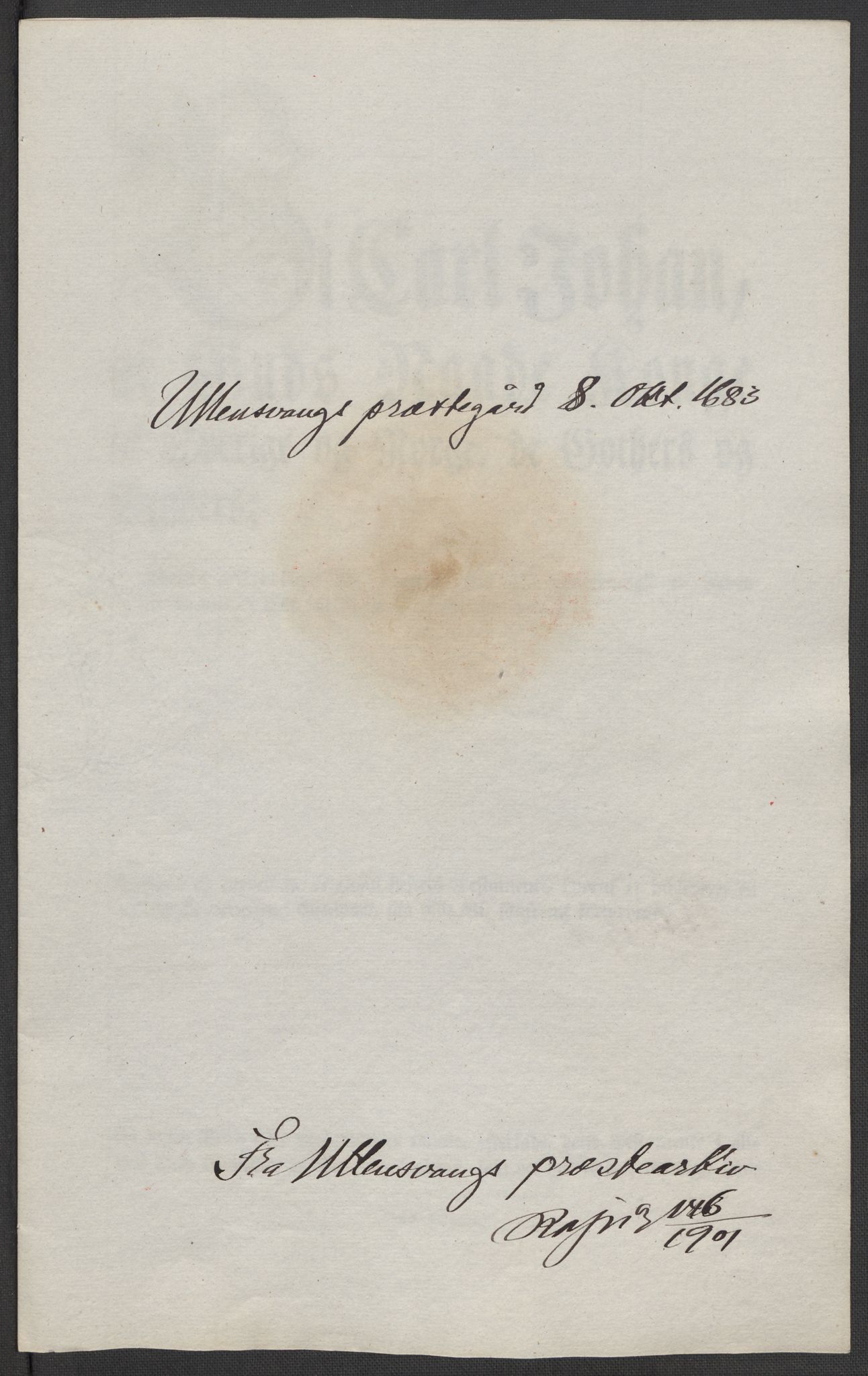 Riksarkivets diplomsamling, AV/RA-EA-5965/F15/L0037: Prestearkiv - Hordaland, 1577-1733, s. 92