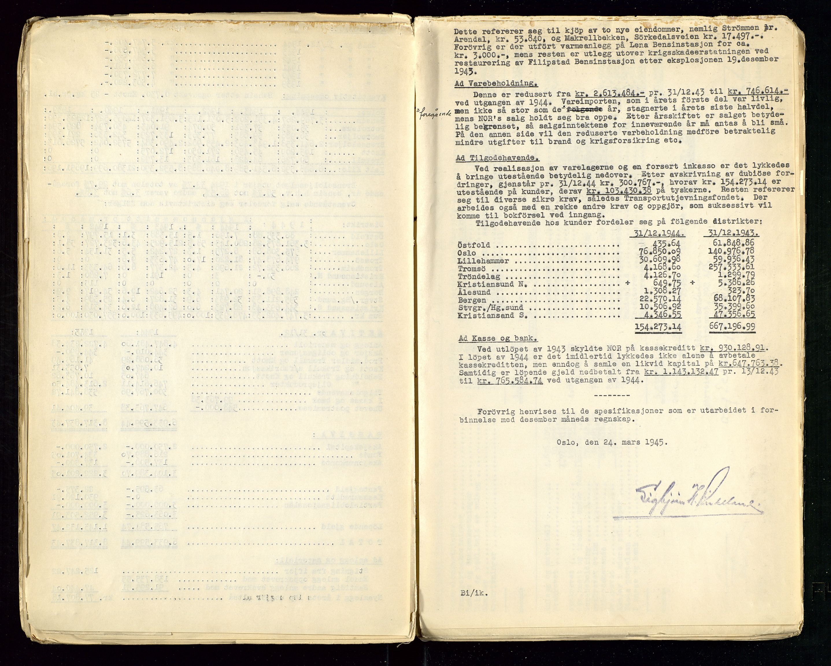 Pa 1514 - Sporveienes Bensindepot, Norsk Oljeraffineri A/S, SAST/A-101919/A/L0001/0001: Styreprotokoll. Forhandlingsprotokoll Arbeidsutvaget / Styreprotokoll, 1932-1949, s. 90